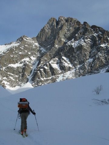 Hivernale à l'Olan, voie Couzy-Desmaison