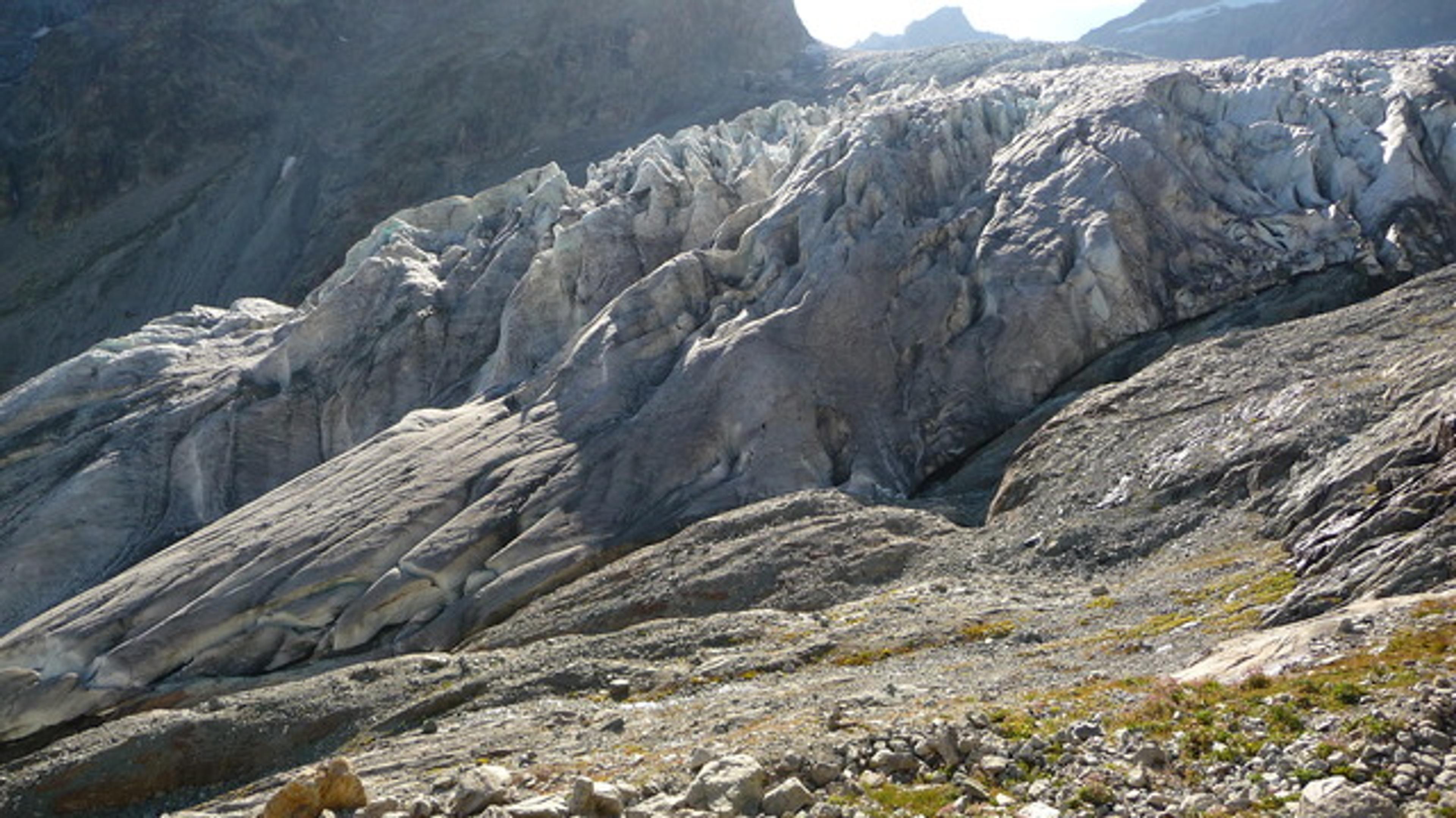 Ecole de Glace - Le bas du Glacier blanc