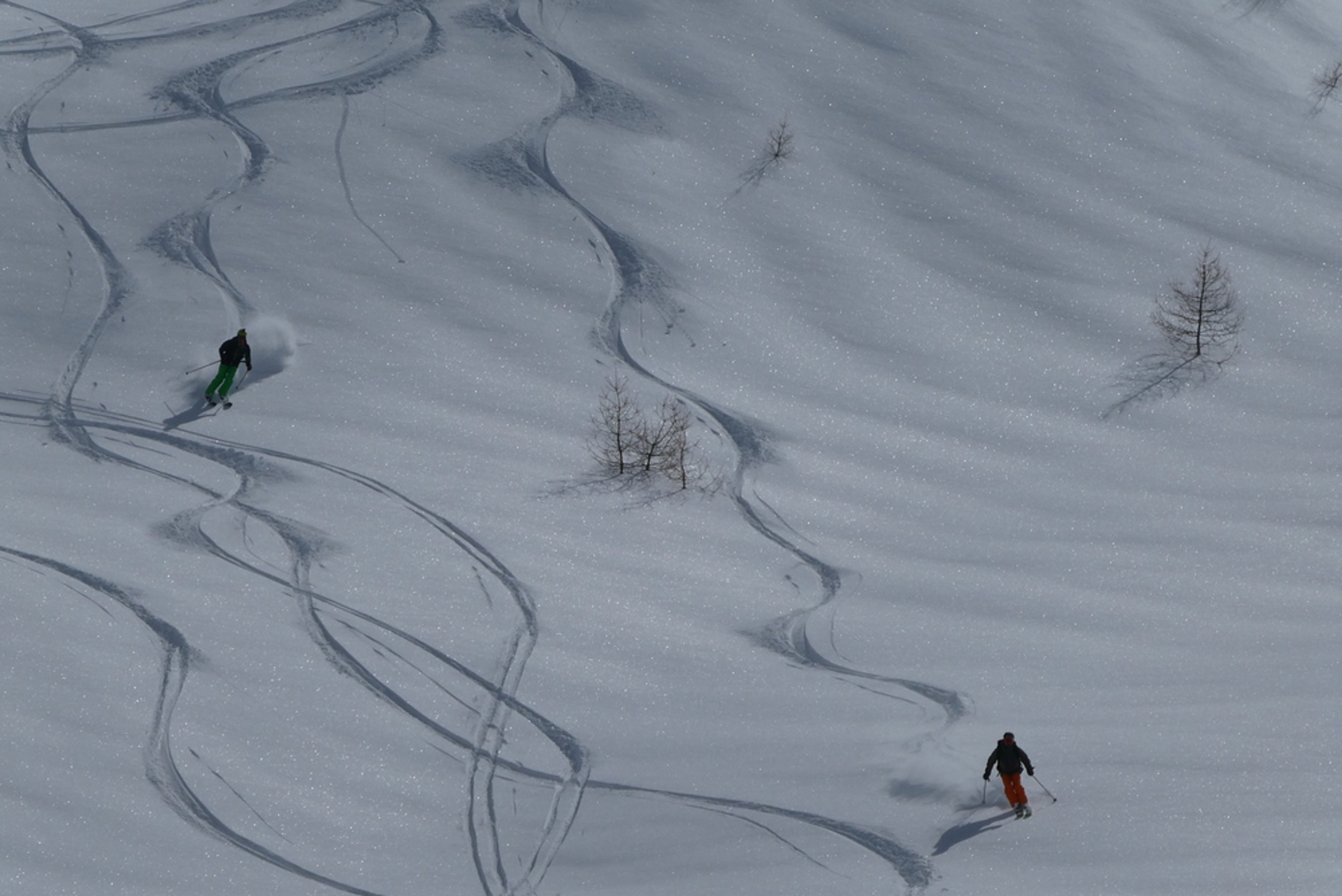 Ski randonnée les Orres - François et Boris