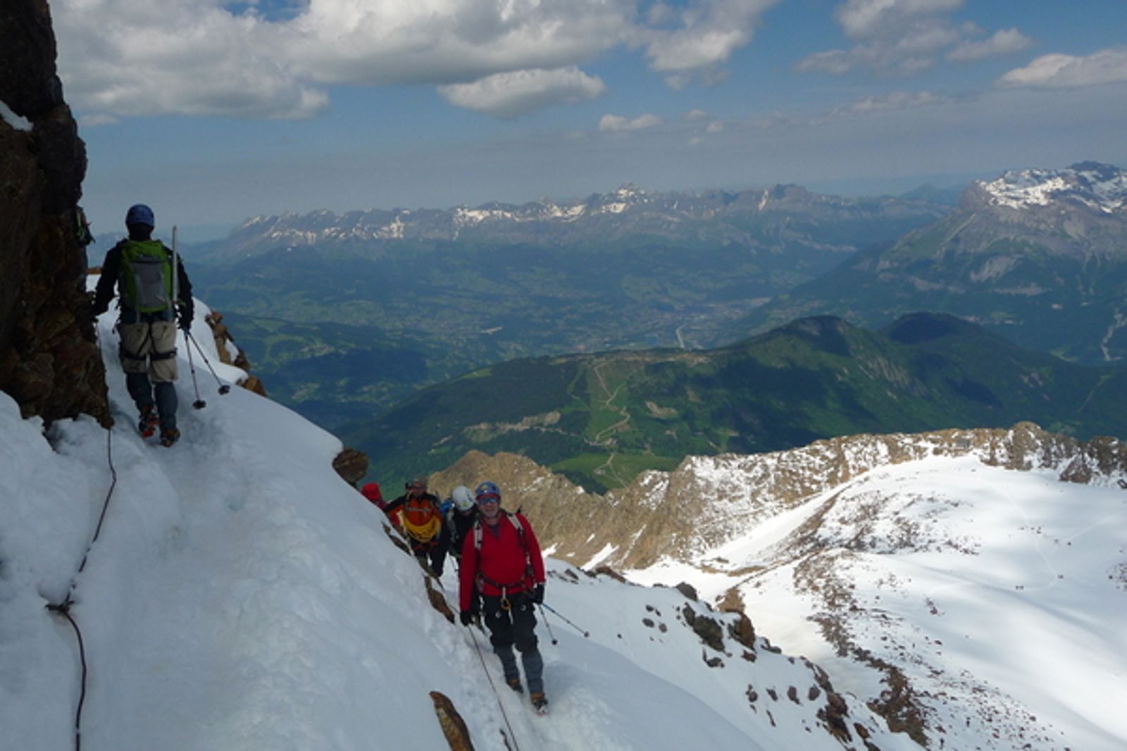 Mont Blanc - Voie normale - Nous trouvons rapidemment la neige