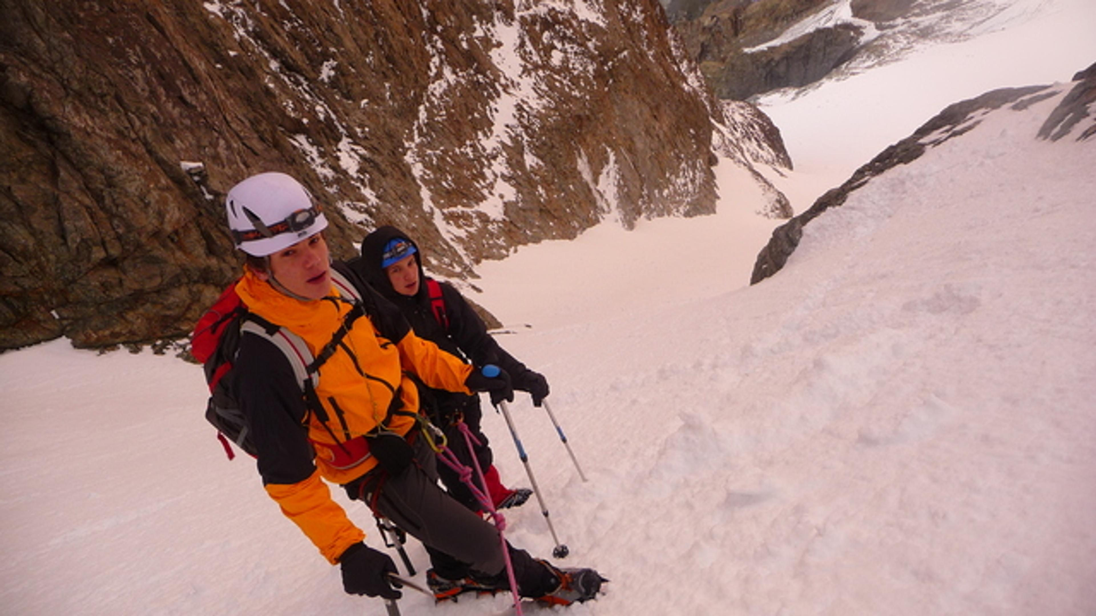 Traversée du Pelvoux - Dans le Couloir Coolidge