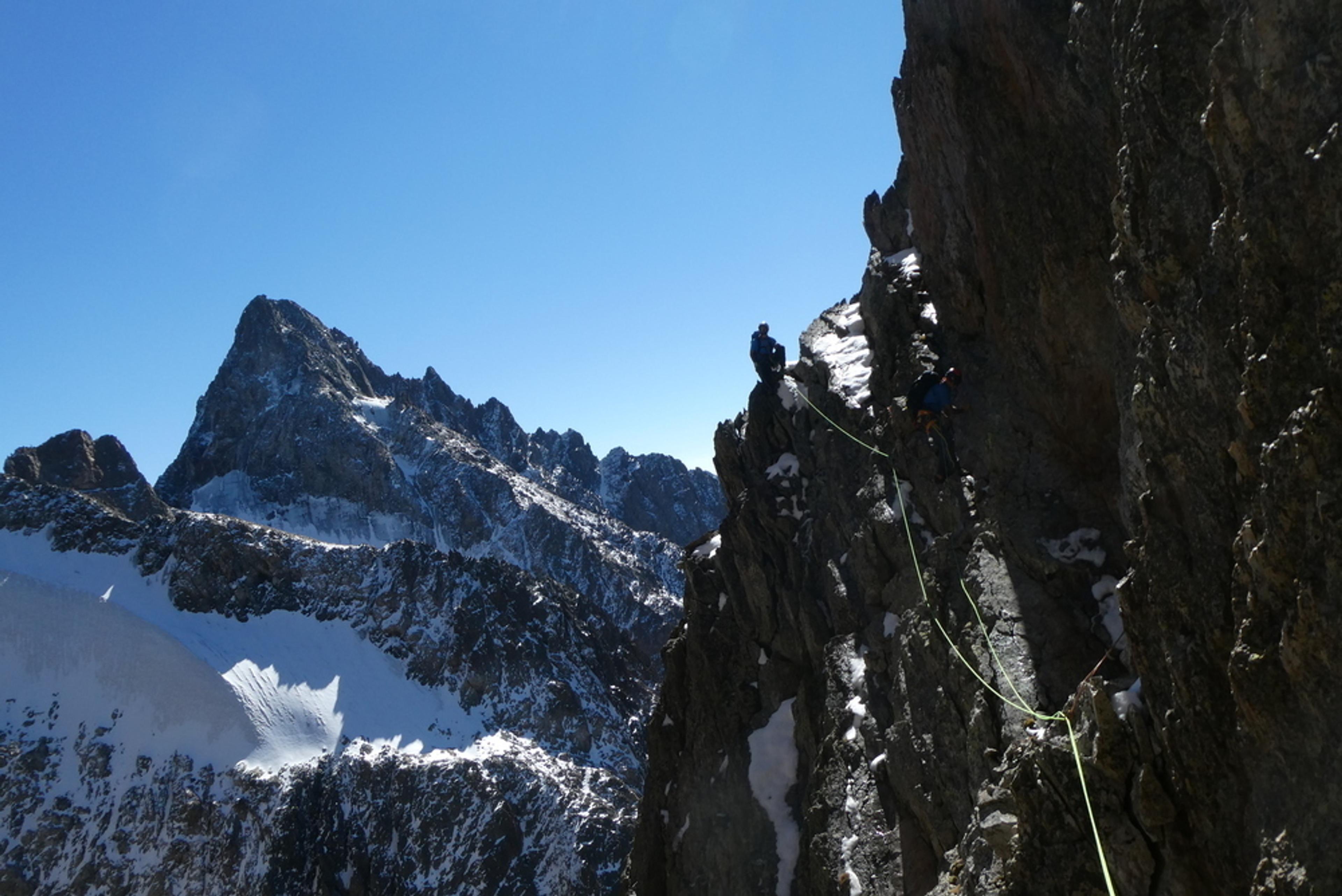 Pilier Sud Tête des Fétoules - Traversée ambiance