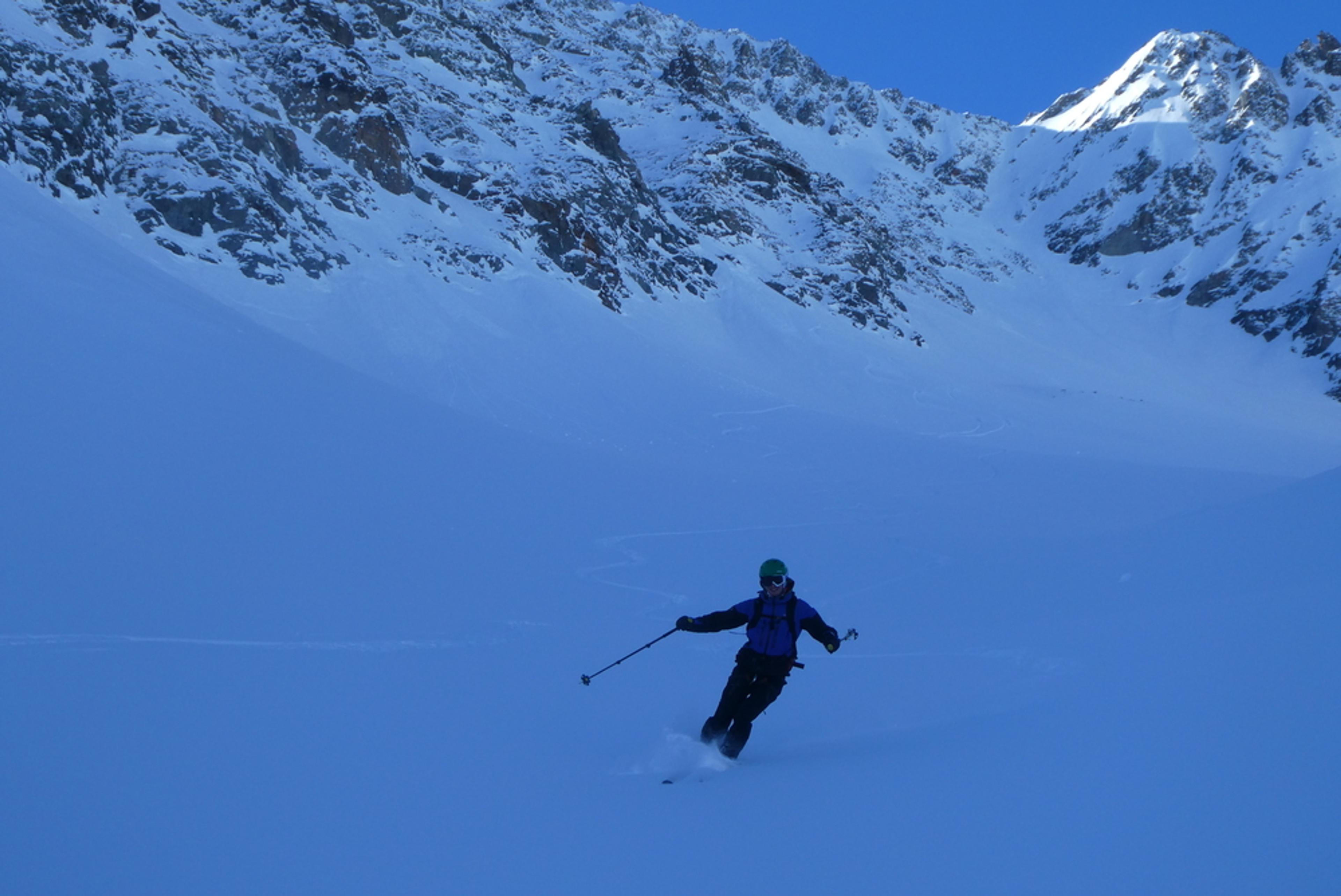 Pointe Charlet - Couloir nord - Combe toute vierge