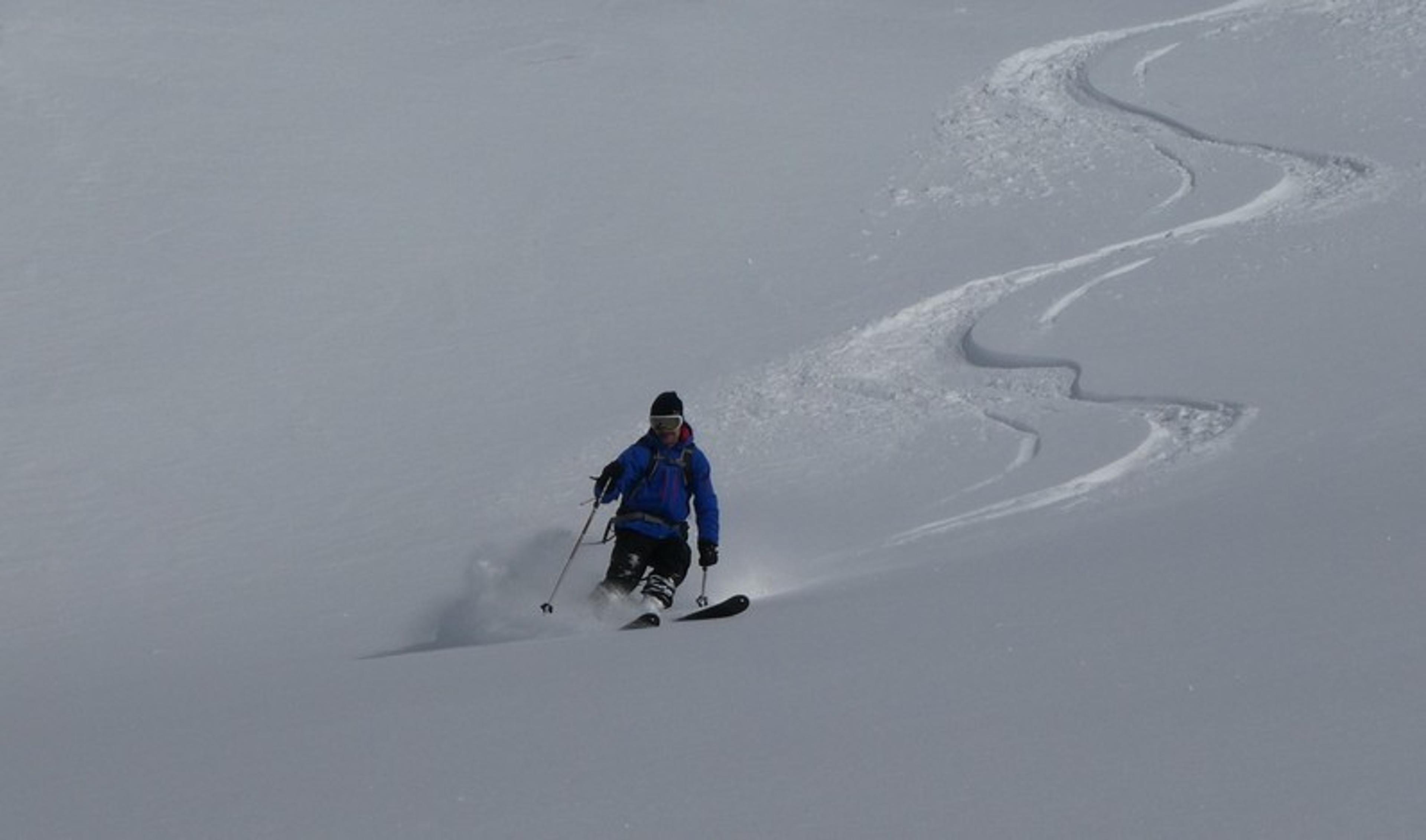 Ski rando terre rouge - Vers Roche Noire - François