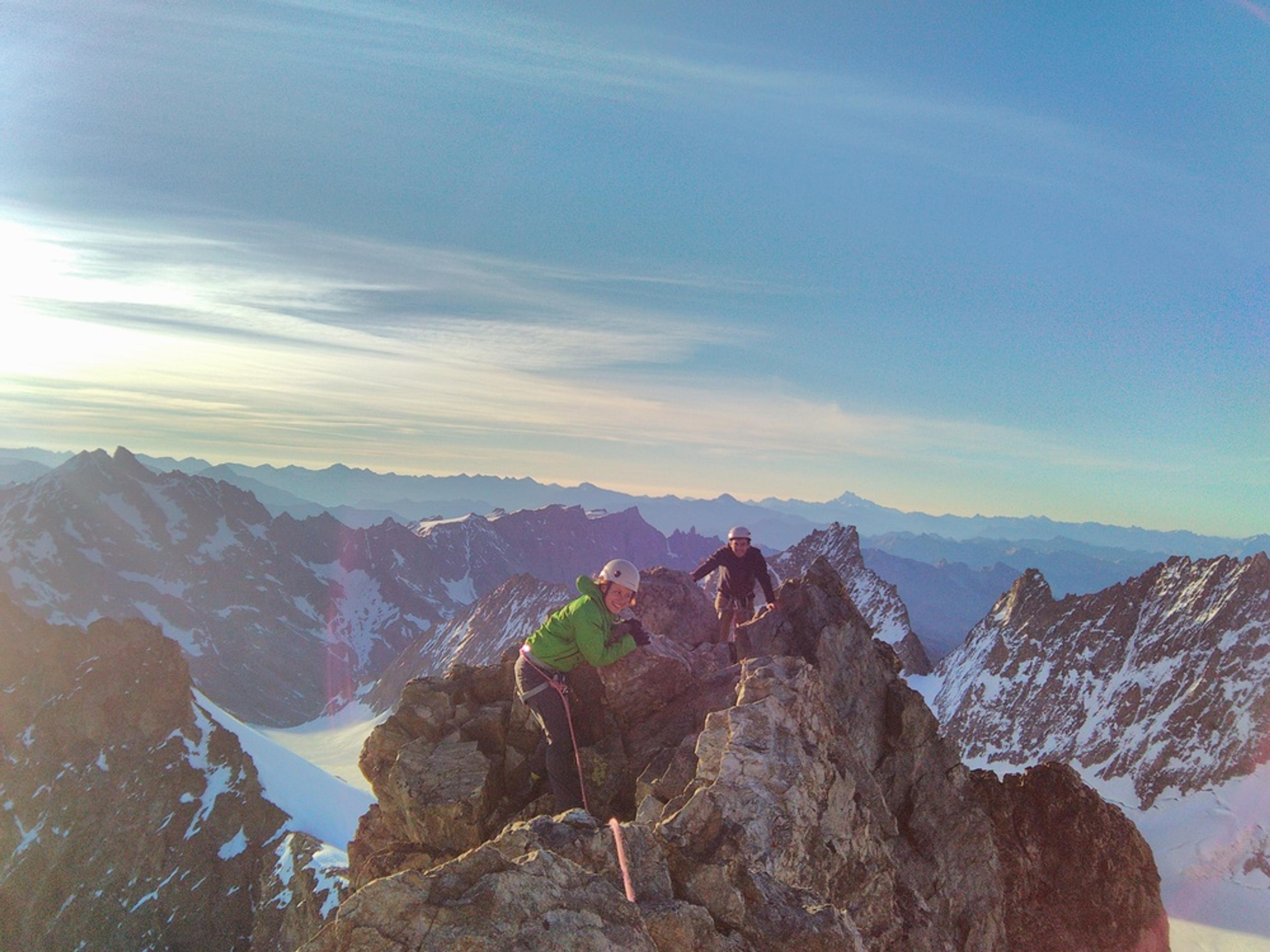 Stage alpinisme - Sur l'arête de la Roche Faurio