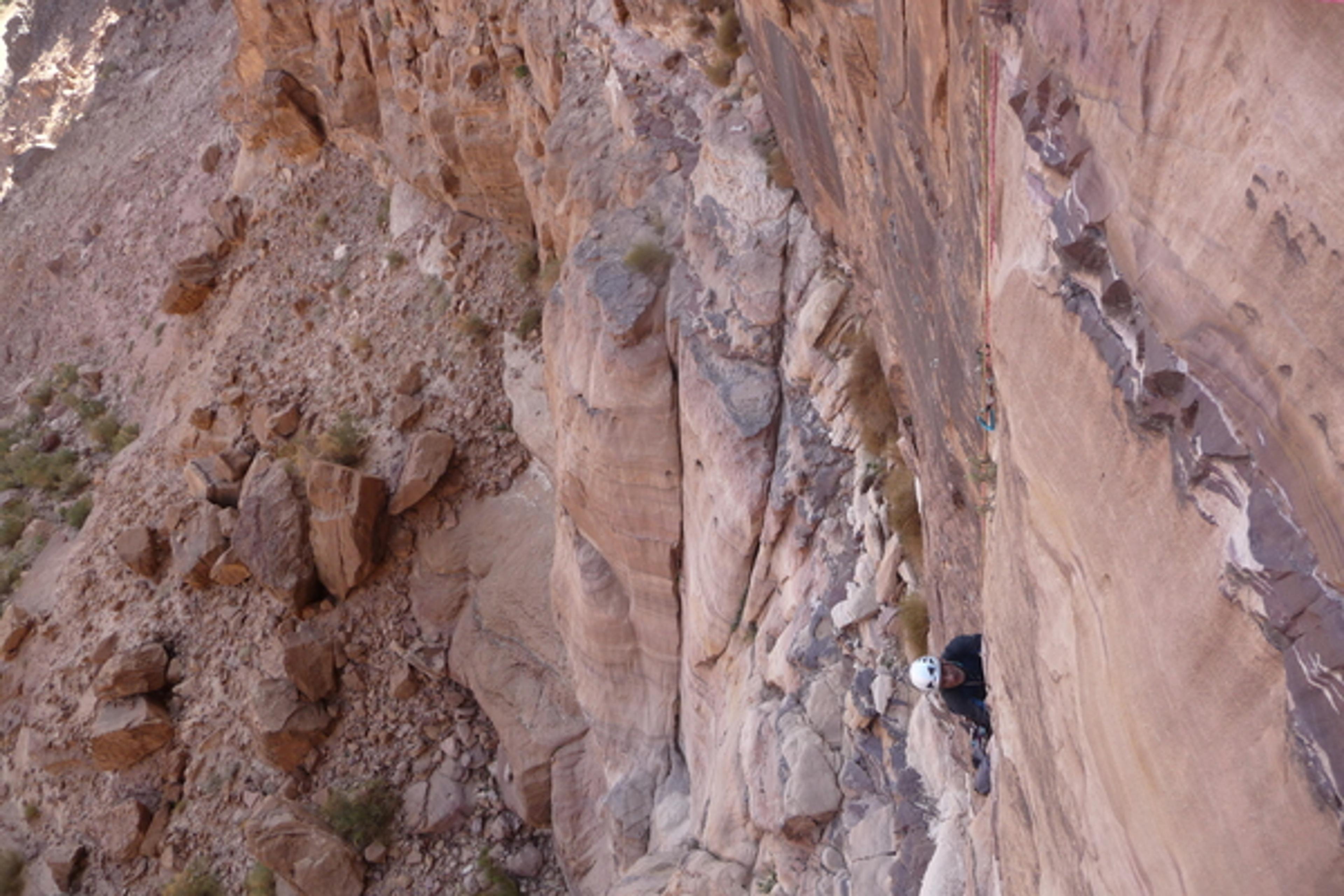 Wadi Rum - Aquarius - départ en fissure