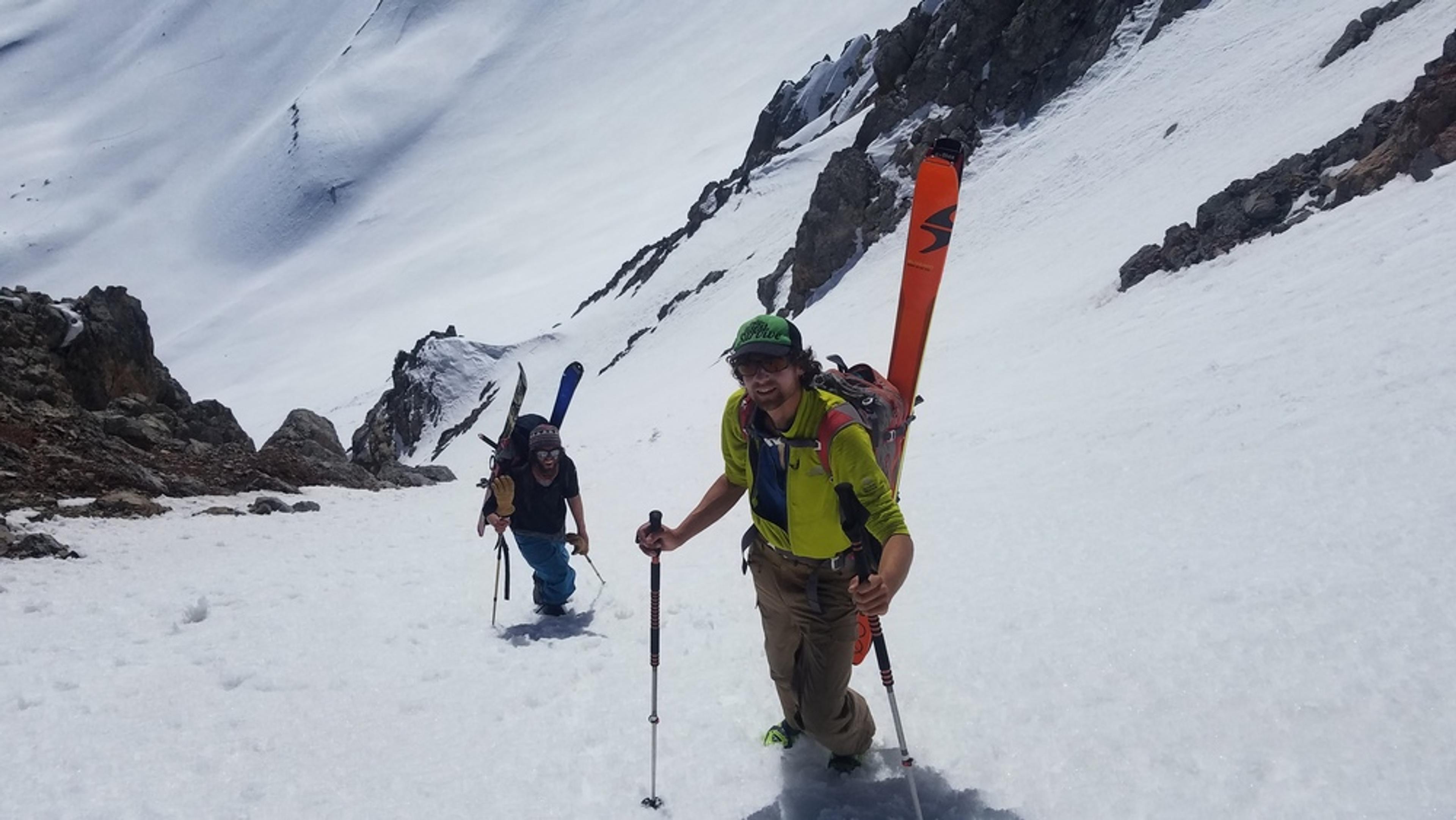 Couloir Ceillac - Montée plein cagnard