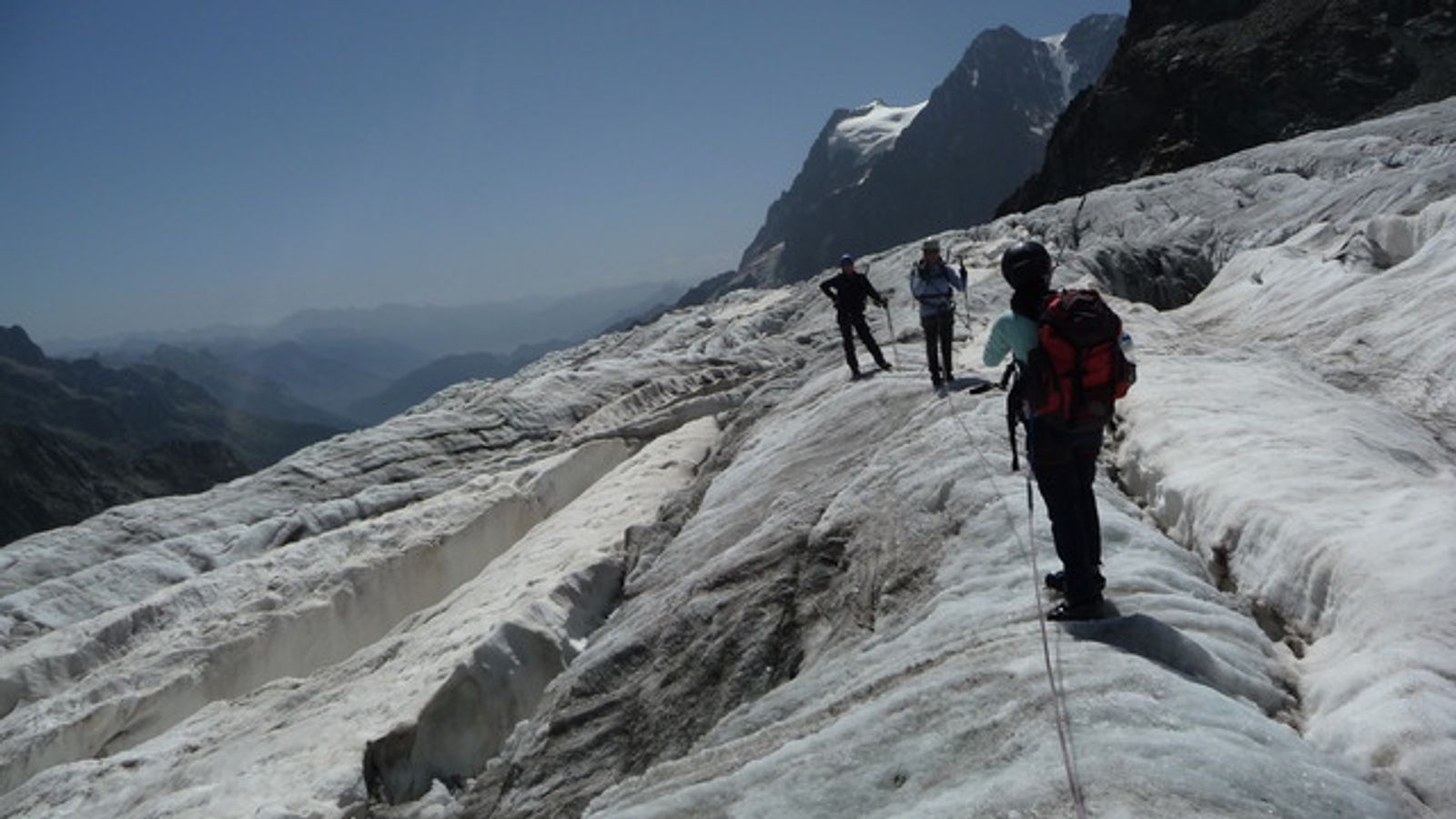 Glacier Blanc - En montant au refuge des Ecrins