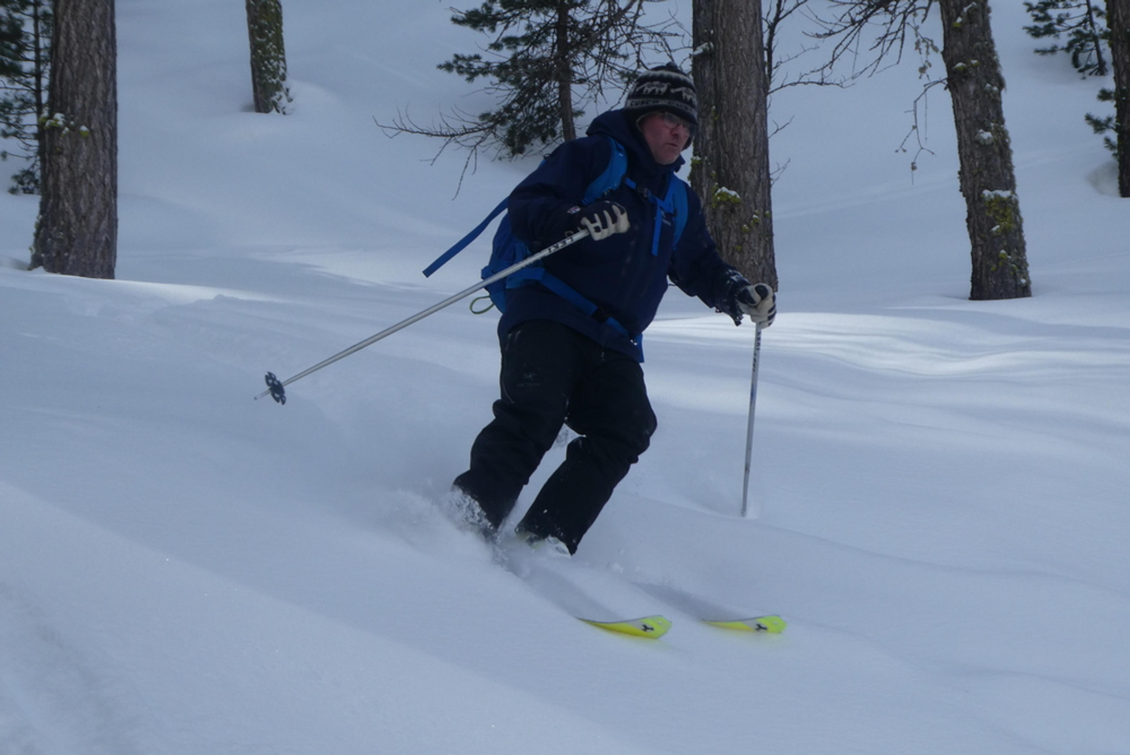 Ski randonnée Ubaye Fouillouse - Vers le Col de Mirandol - Forêt au top