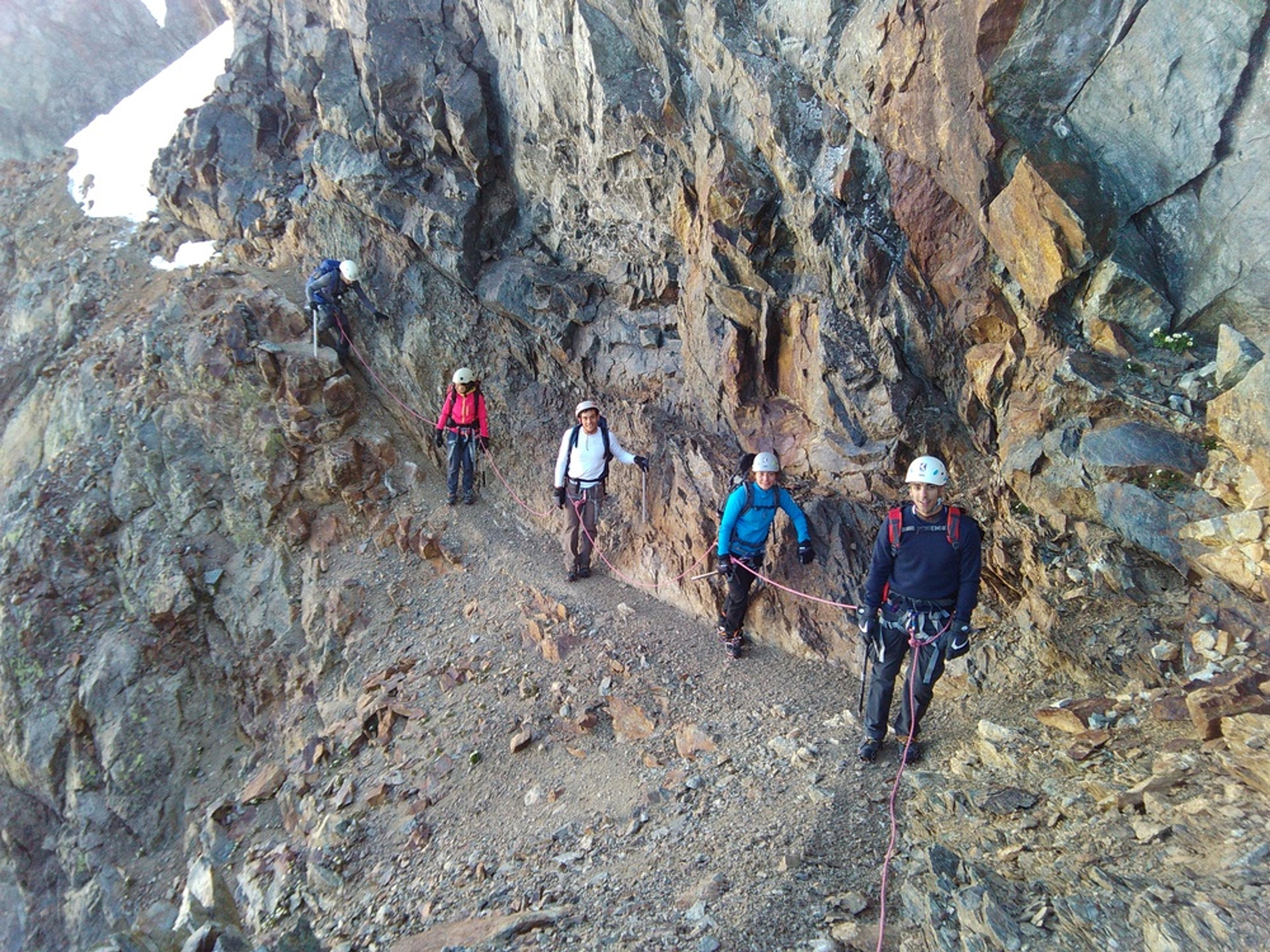 Stage alpinisme - Col de Monetier - La vire