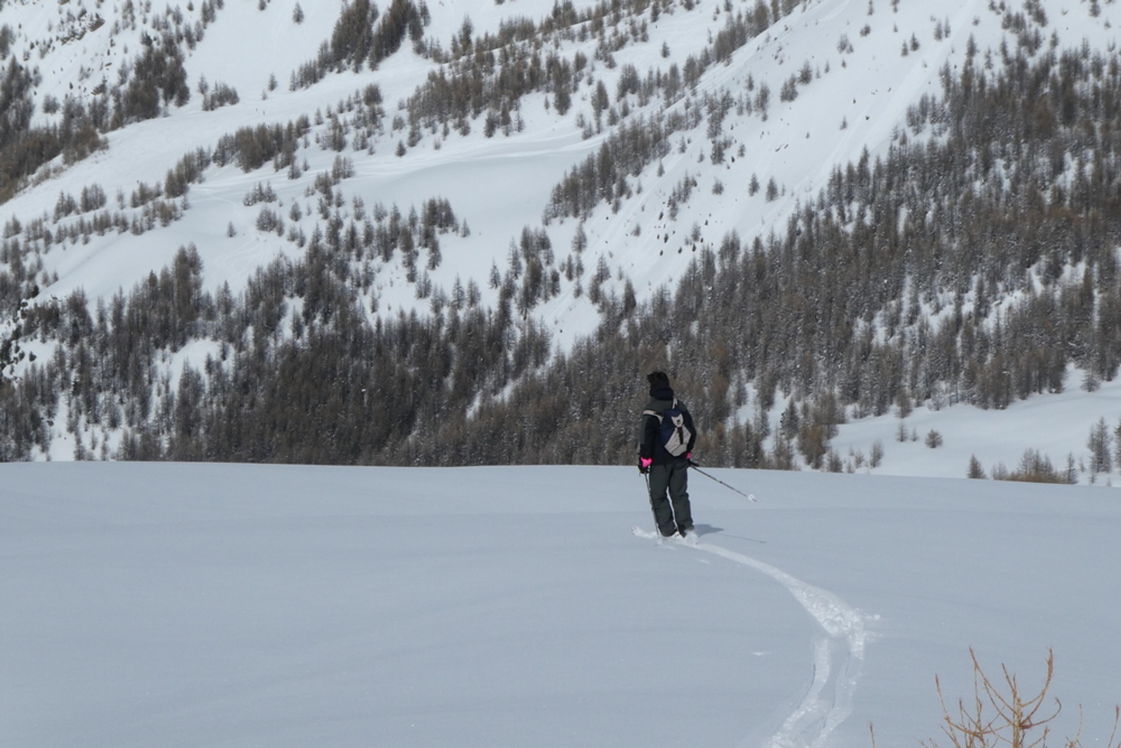 Ski randonnée les Orres - Nicolas ouvre