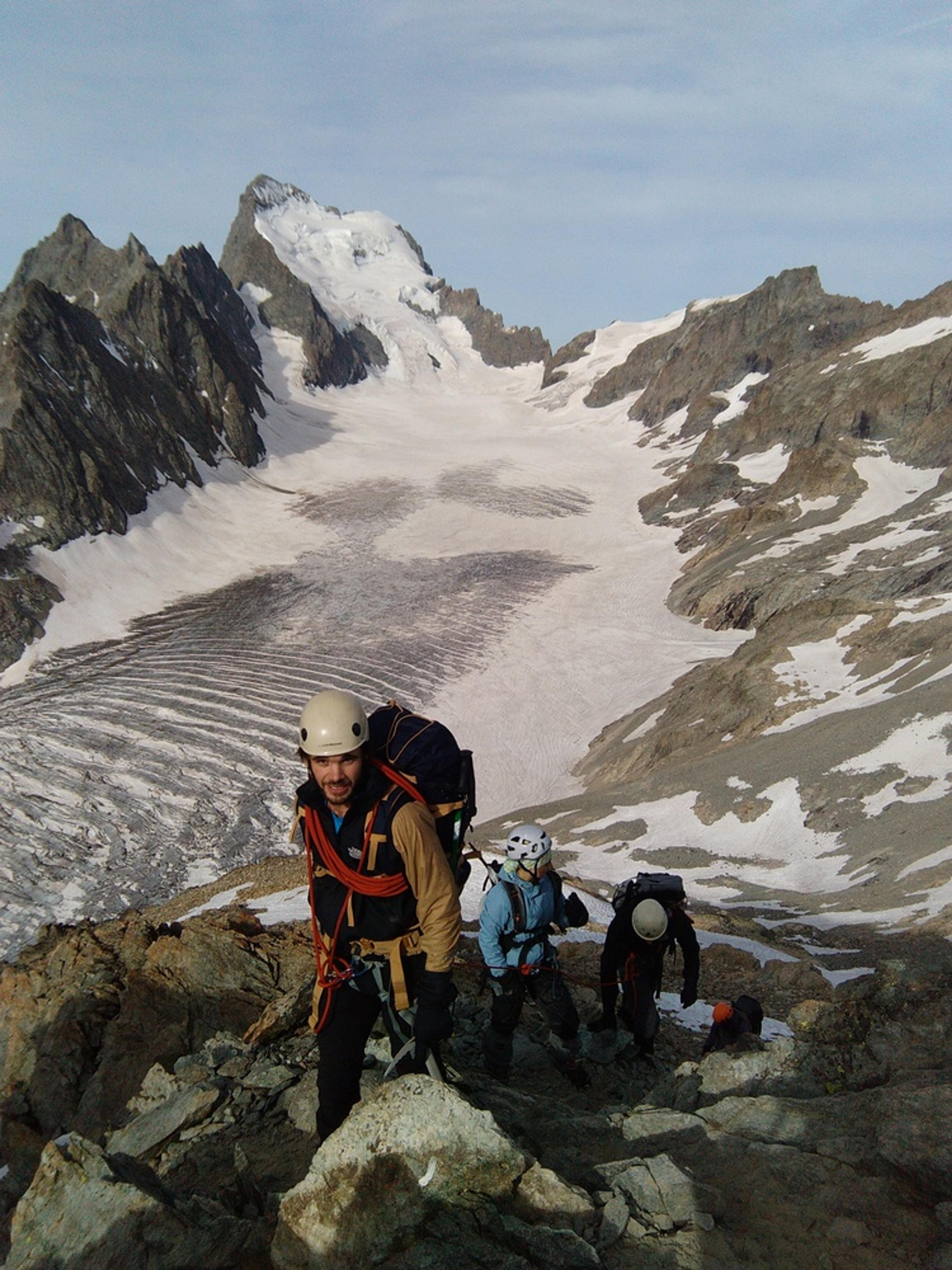 Stage autonomie alpinisme - Arrivée au Pic d'Arsine