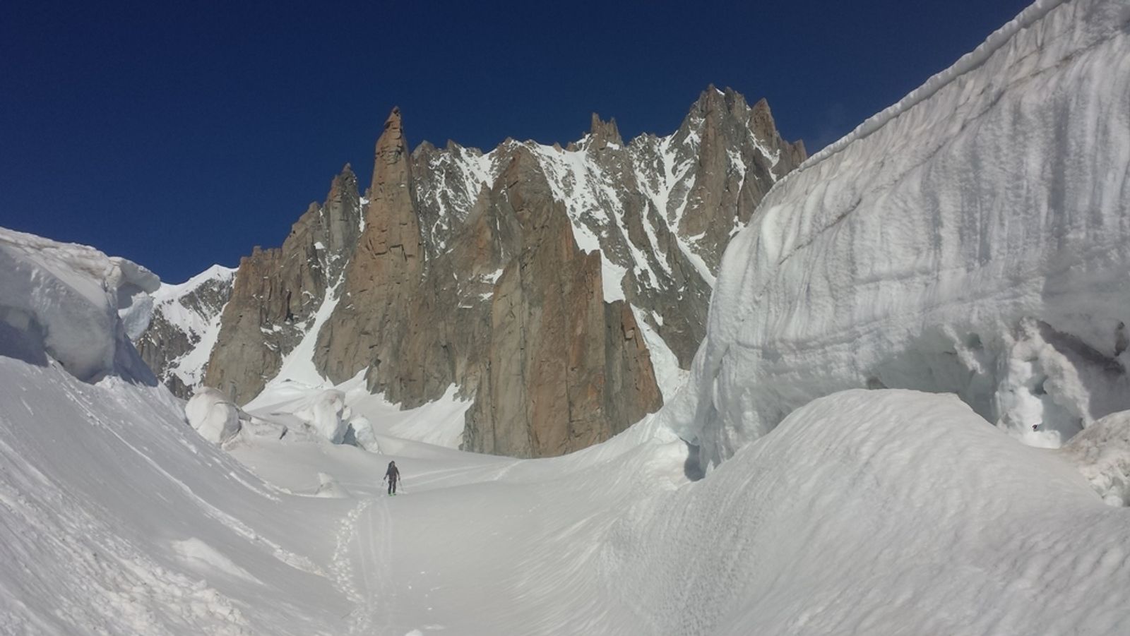 Mont-Blanc du Tacul - Ski - Retour vers Torino