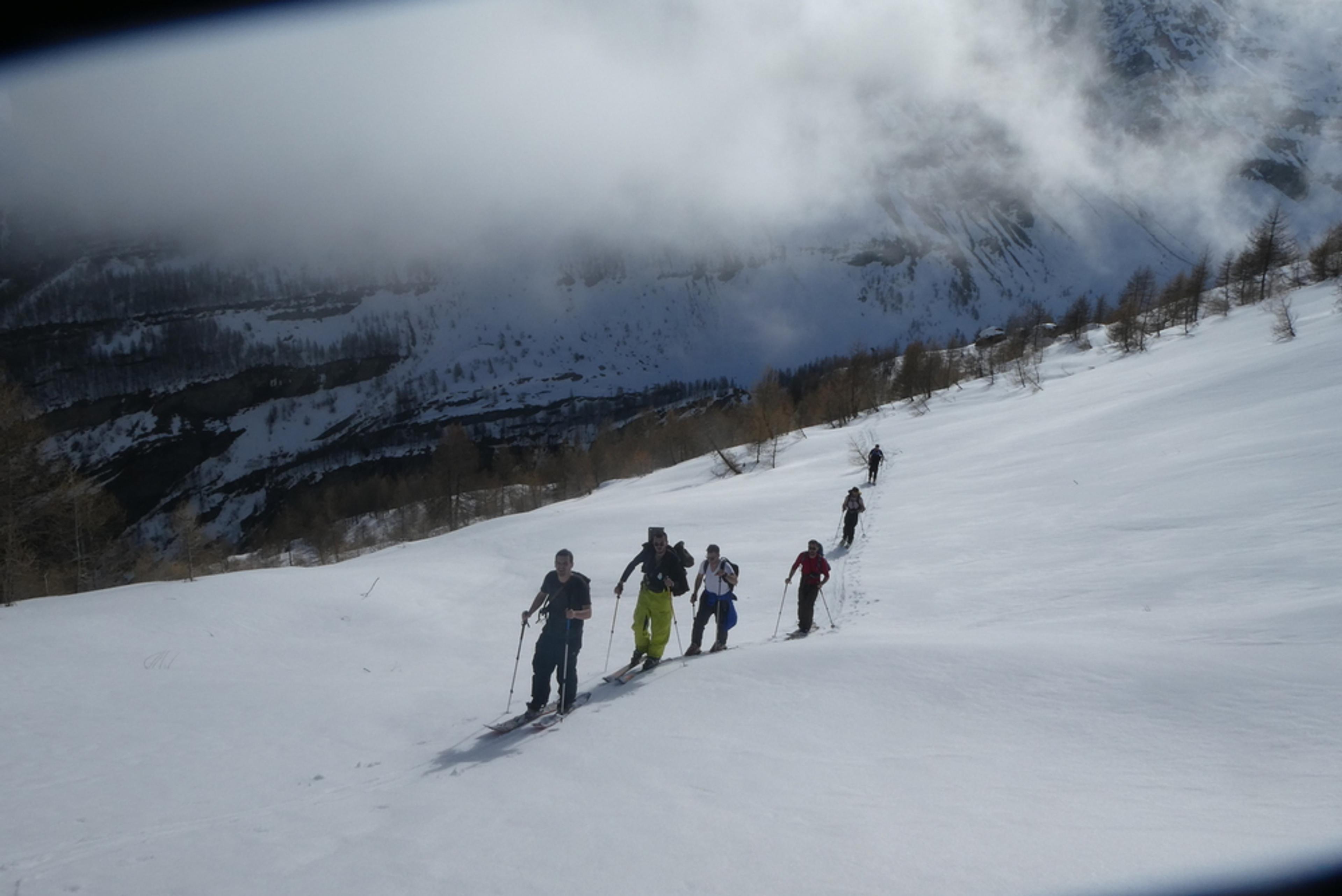 Week-end ski Dormillouse - La trouep en mouvement