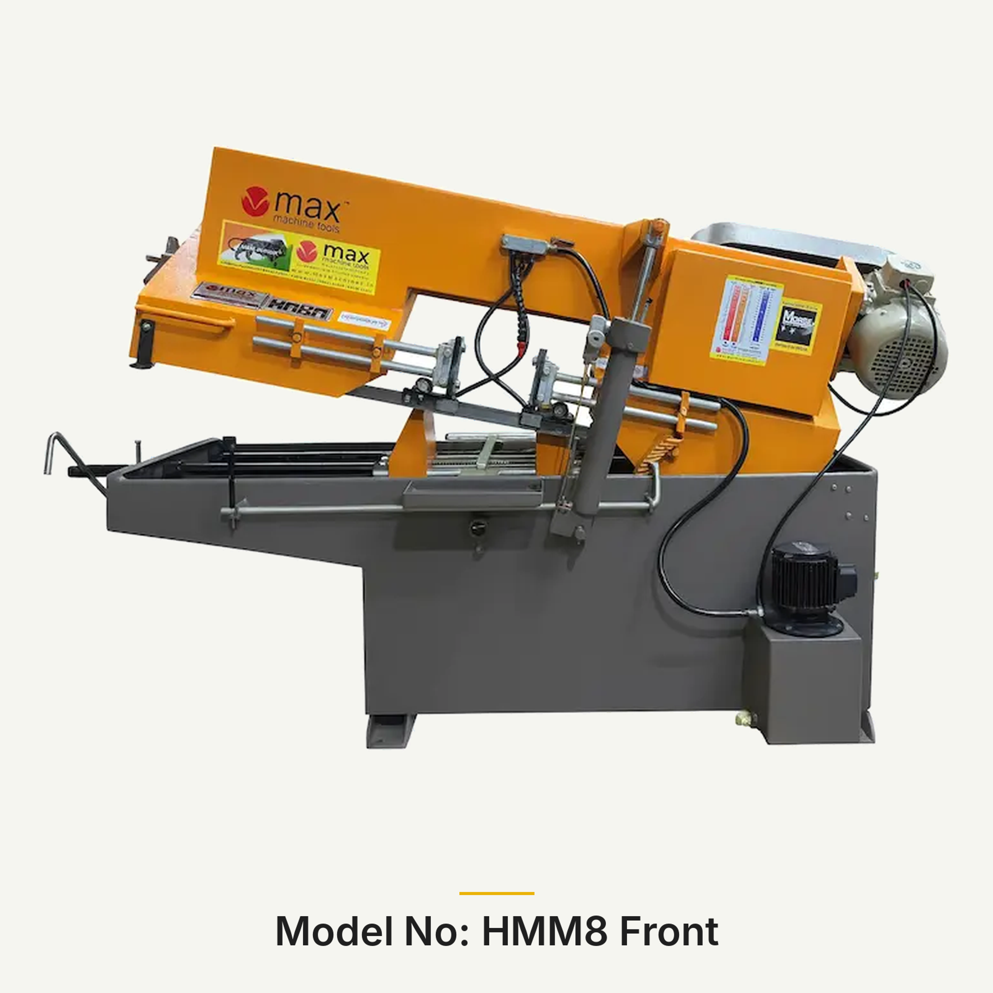 HABA HMM8 horizontal bandsaw machine front view