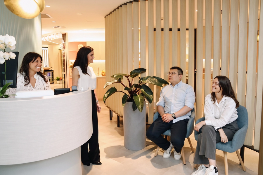 The reception at AwareHub Bondi Junction