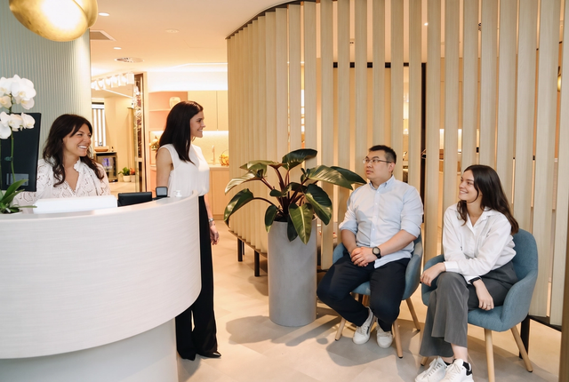 The reception at AwareHub Bondi Junction