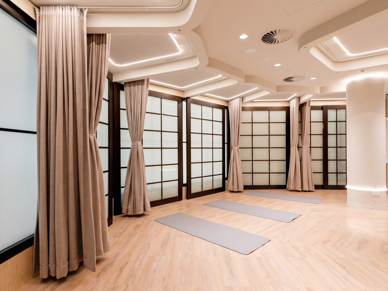 Yoga and meditation room