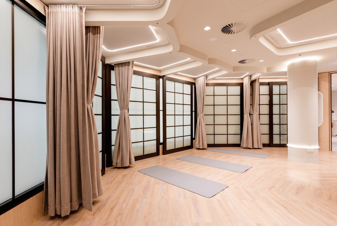 The yoga and meditation room