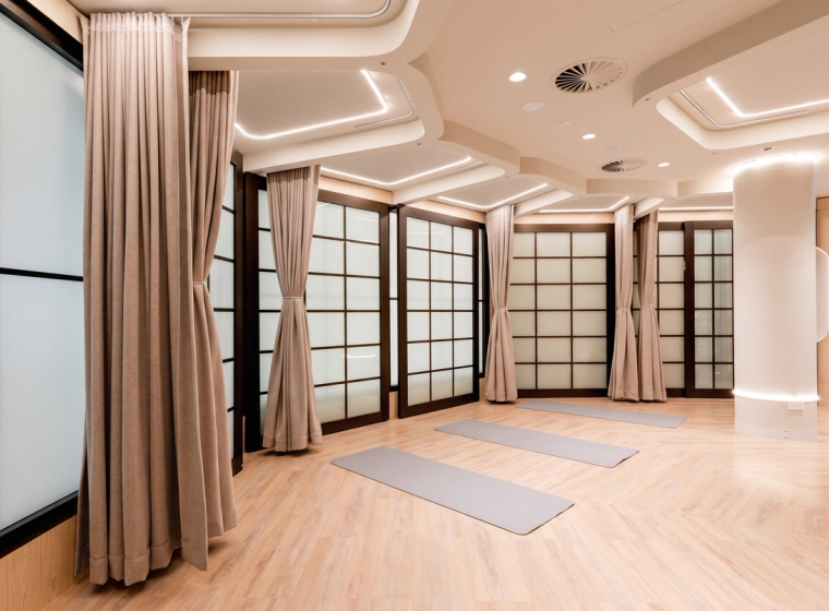 The yoga studio