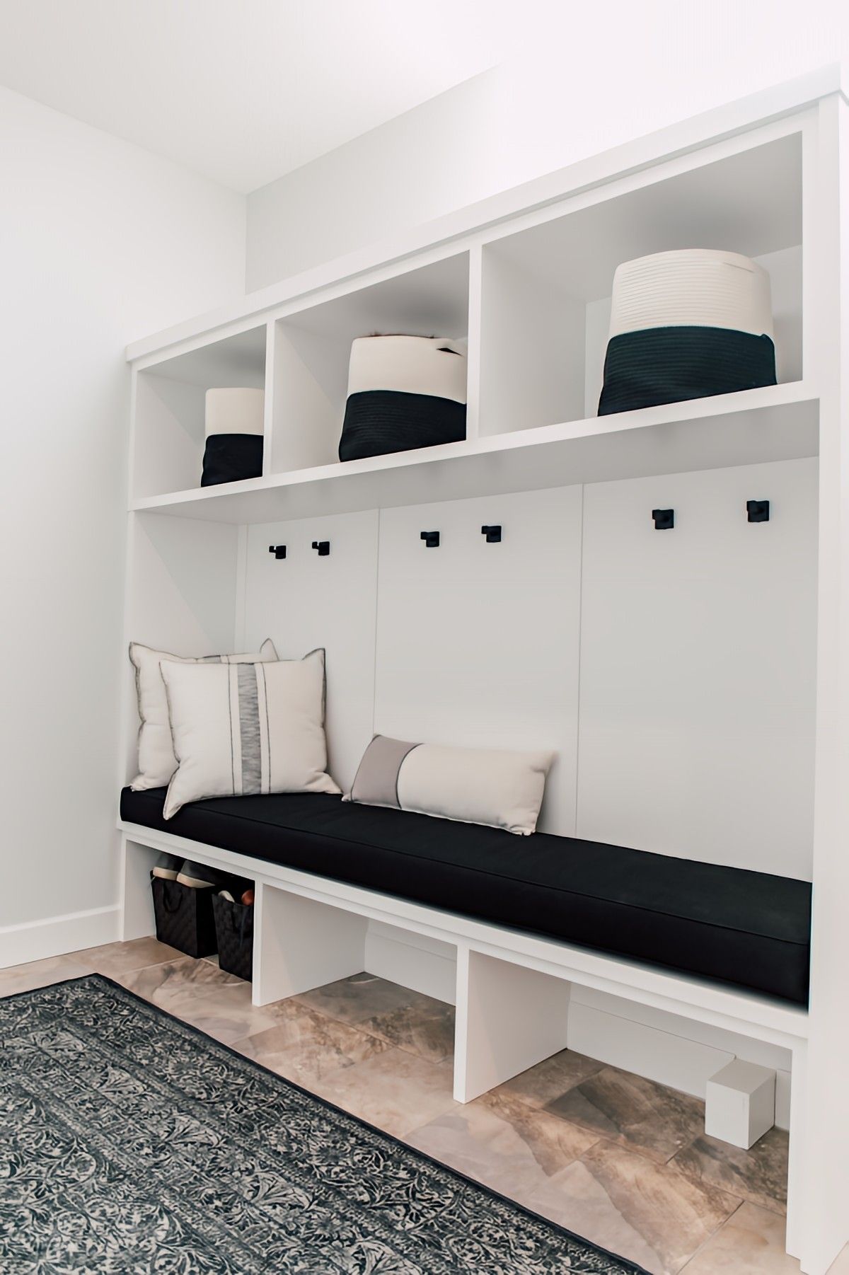 Flat White Mudroom by Jennifer Ryan Design