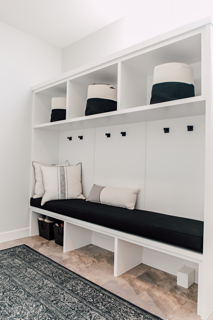 Flat White Mudroom by Jennifer Ryan Design