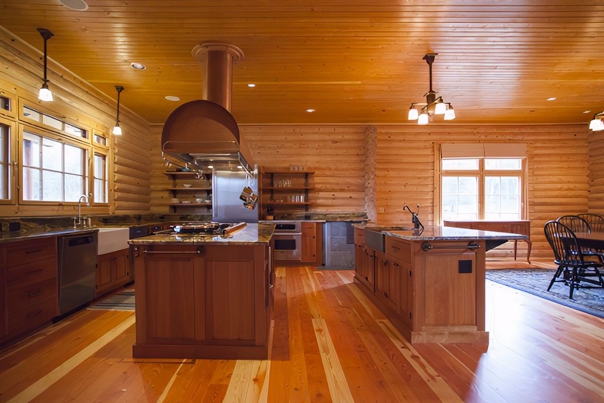Log Kitchen by Jennifer Ryan Design