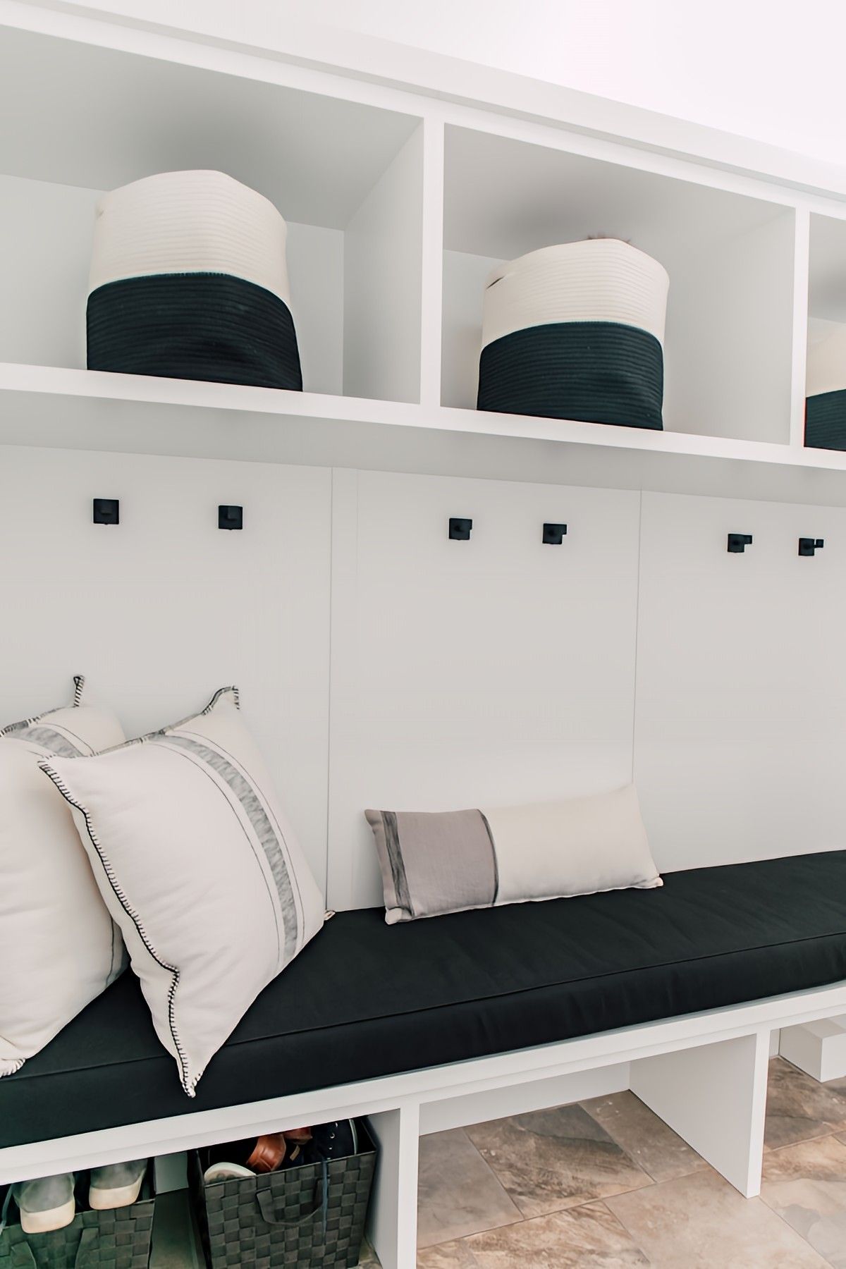Flat White Mudroom by Jennifer Ryan Design
