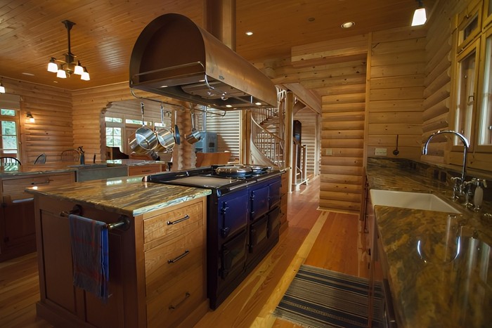 Log Kitchen by Jennifer Ryan Design