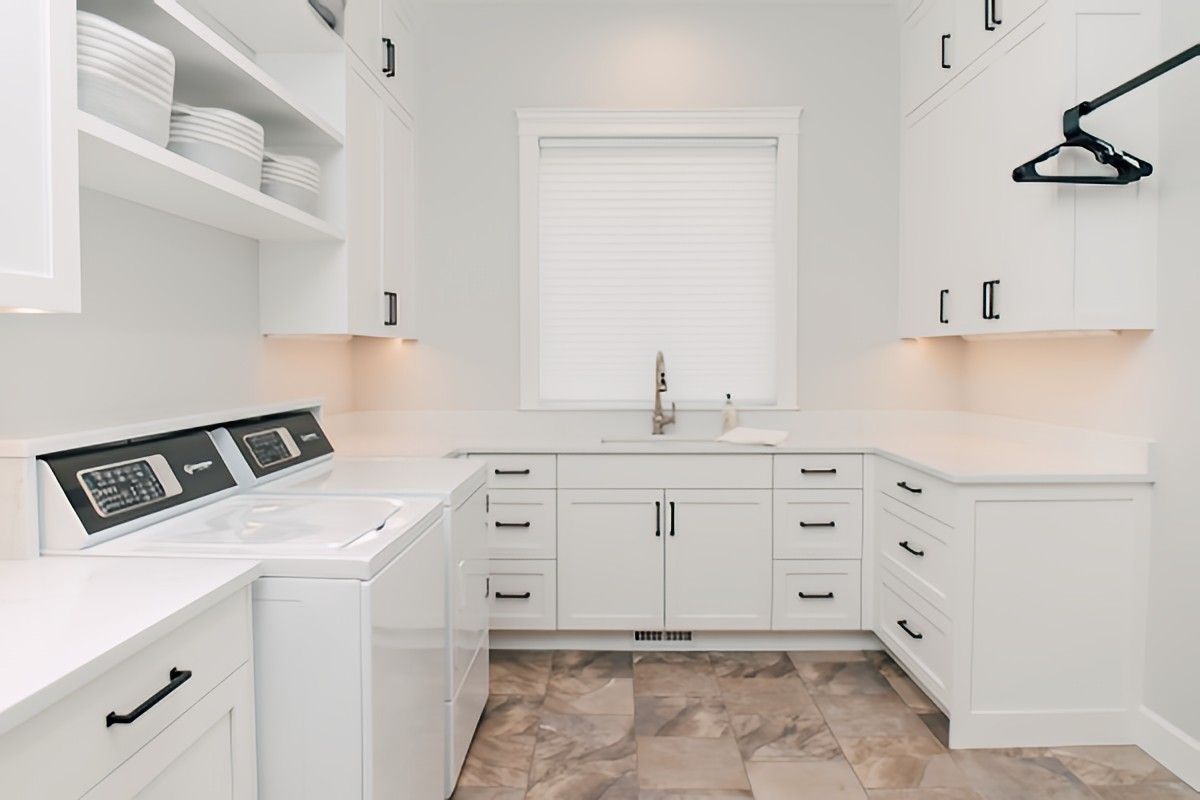 Flat White Mudroom by Jennifer Ryan Design