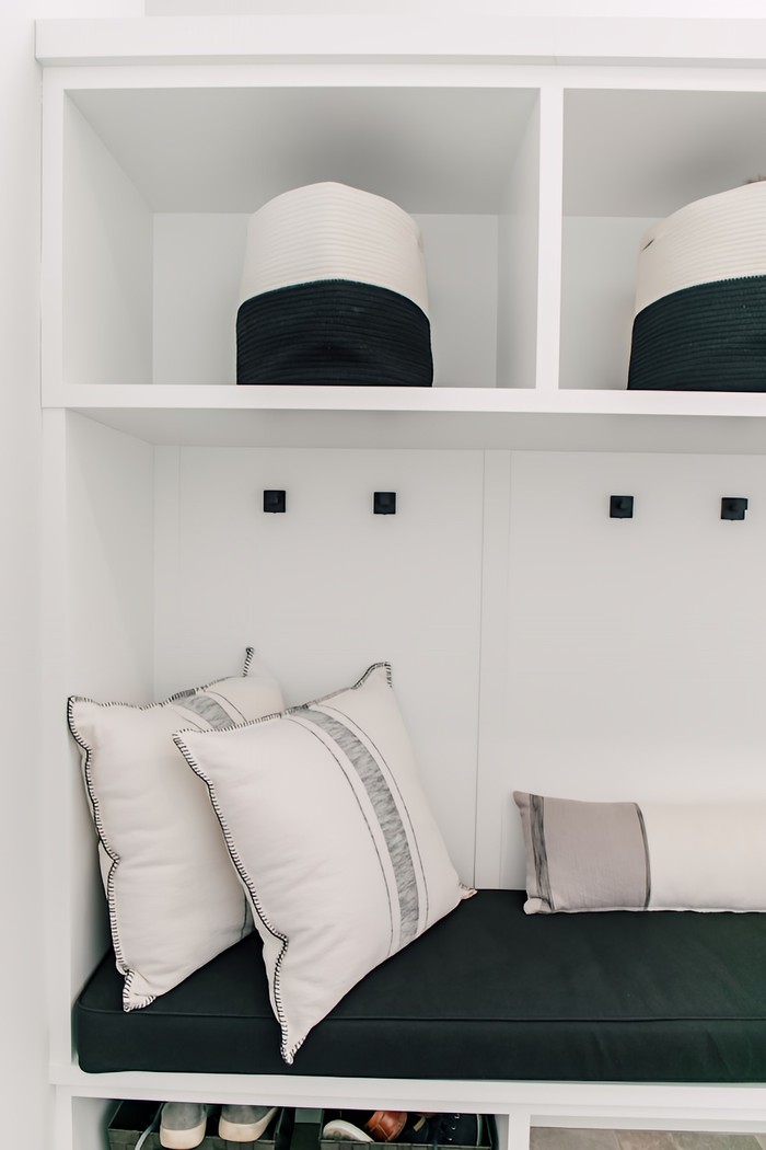 Flat White Mudroom by Jennifer Ryan Design