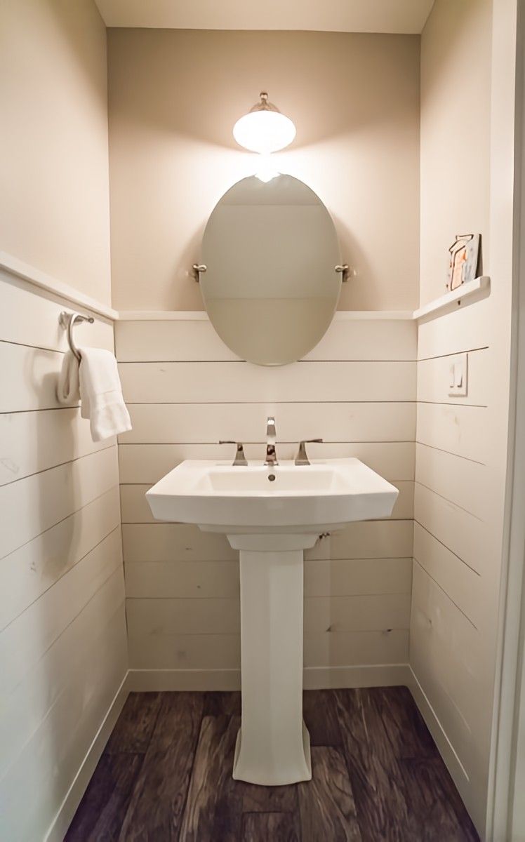 Shiplap Powder Room by Jennifer Ryan Design