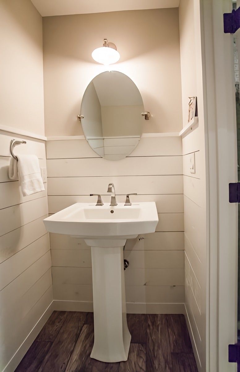 Shiplap Powder Room by Jennifer Ryan Design