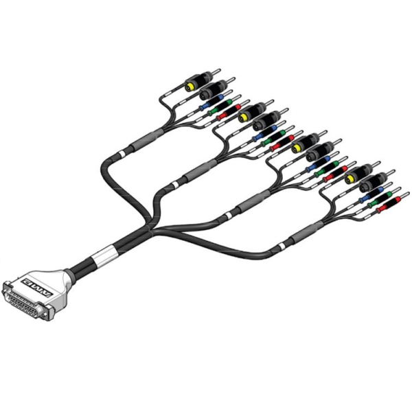 Sensor cable with banana connectors for use with MUX8-R2