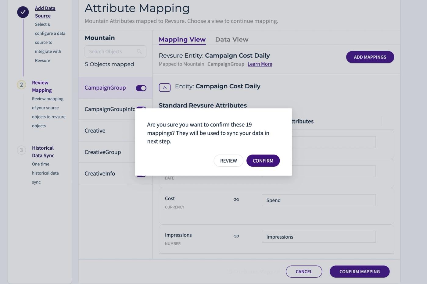 RevSure Mountain Integration Implementation Guide (figure 15)