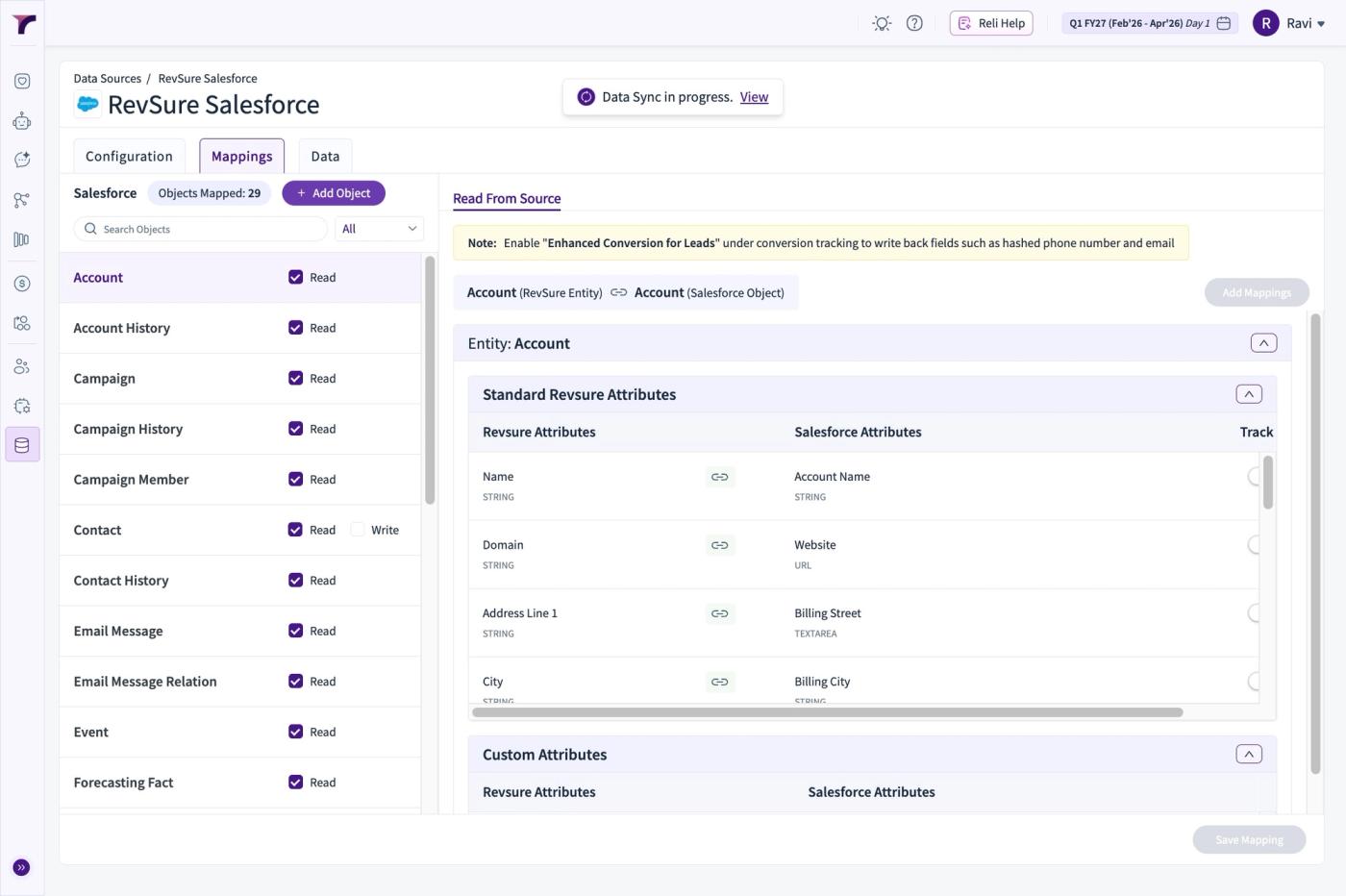 How to Add Objects in RevSure Salesforce Data Connection (figure 6)