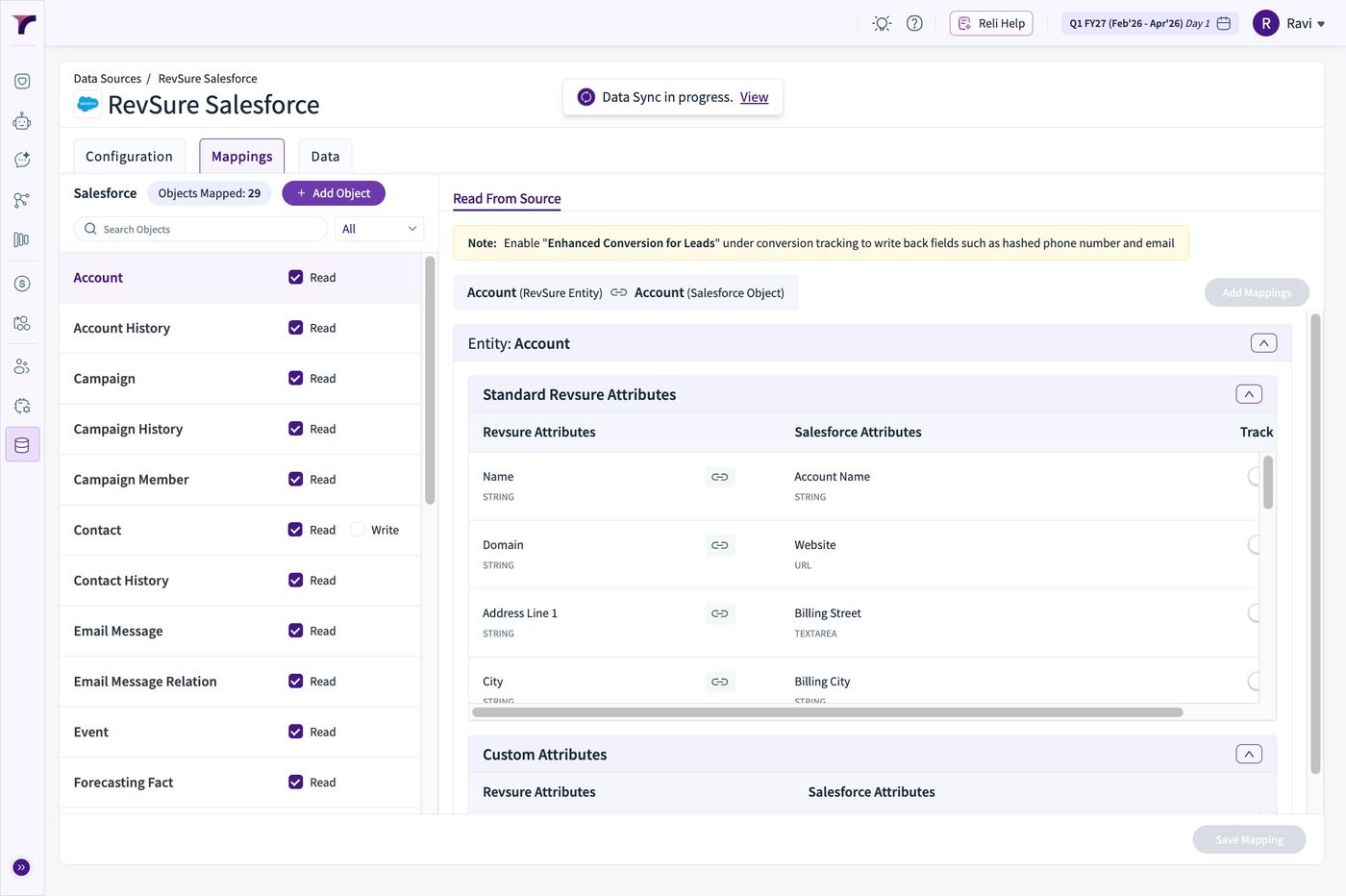 How to Add Objects in RevSure Salesforce Data Connection (figure 6)