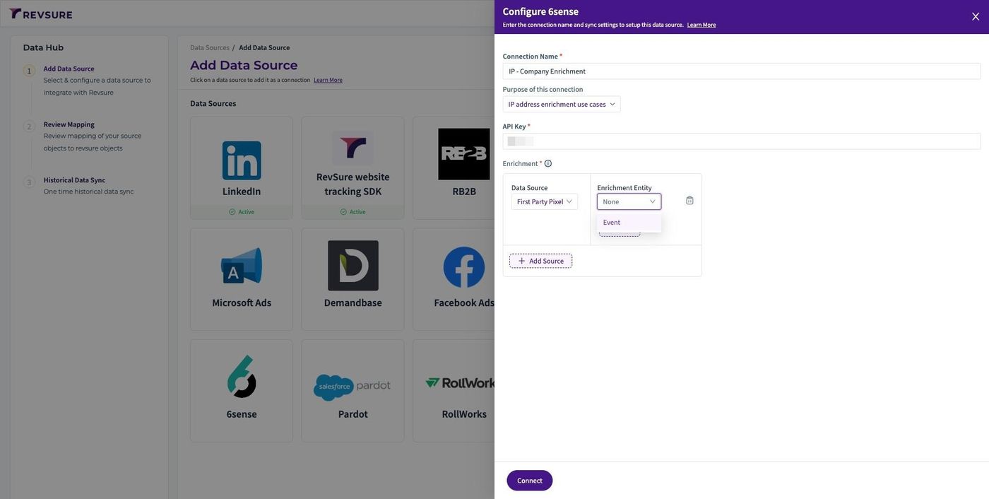 RevSure 6sense Company Identification Enrichment Integration Implementation Guide (figure 5)