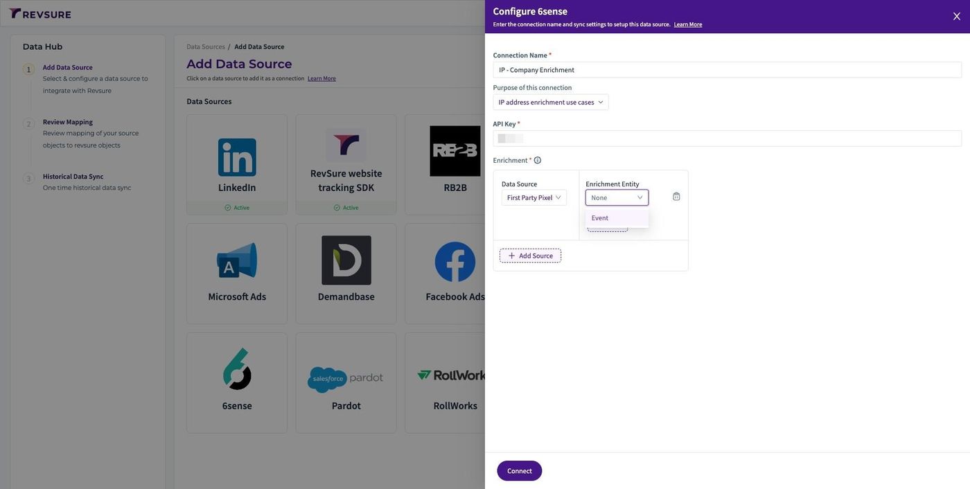 RevSure 6sense Company Identification Enrichment Integration Implementation Guide (figure 5)