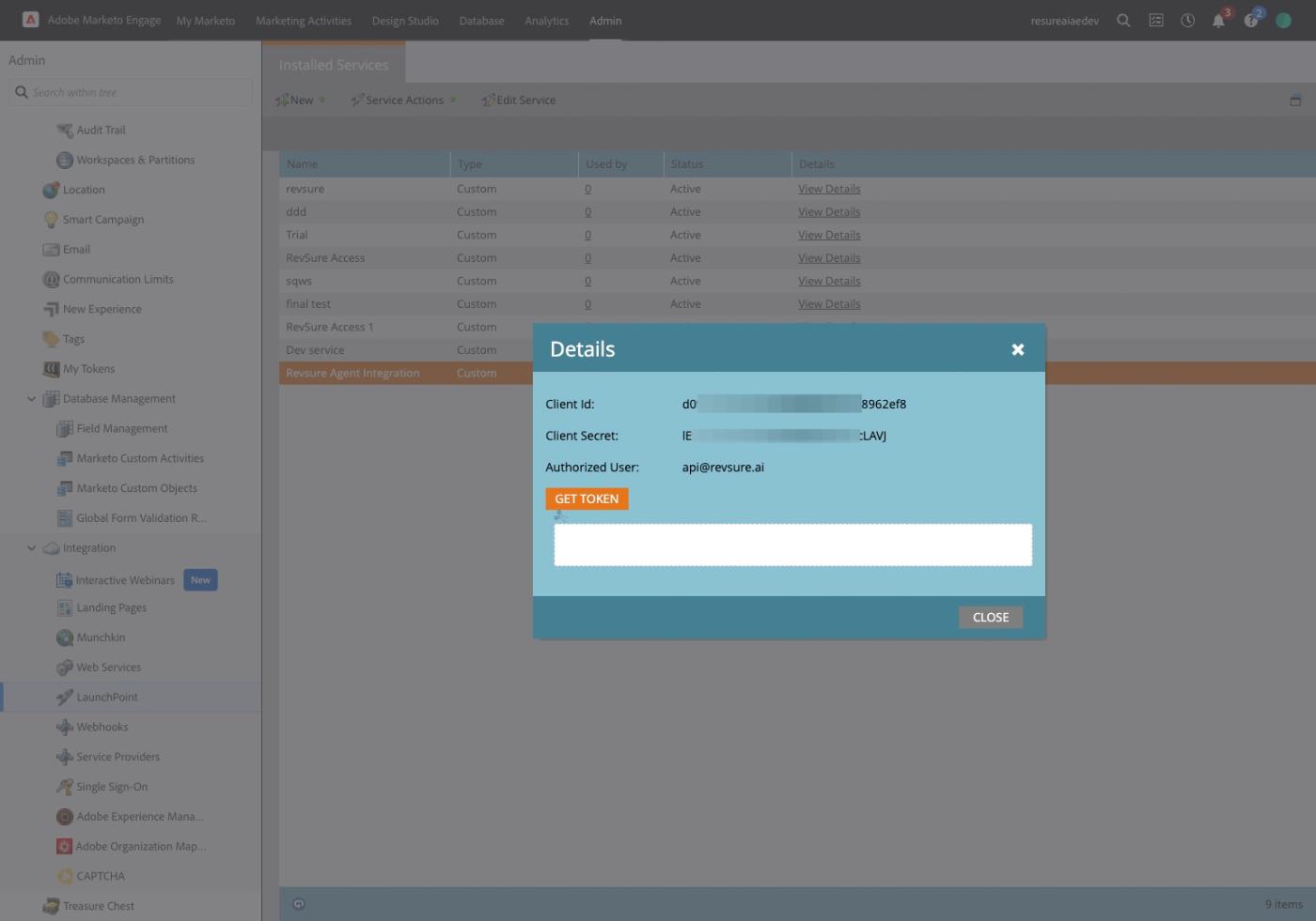 Configure Marketo Integration for Agent Writeback (figure 41)