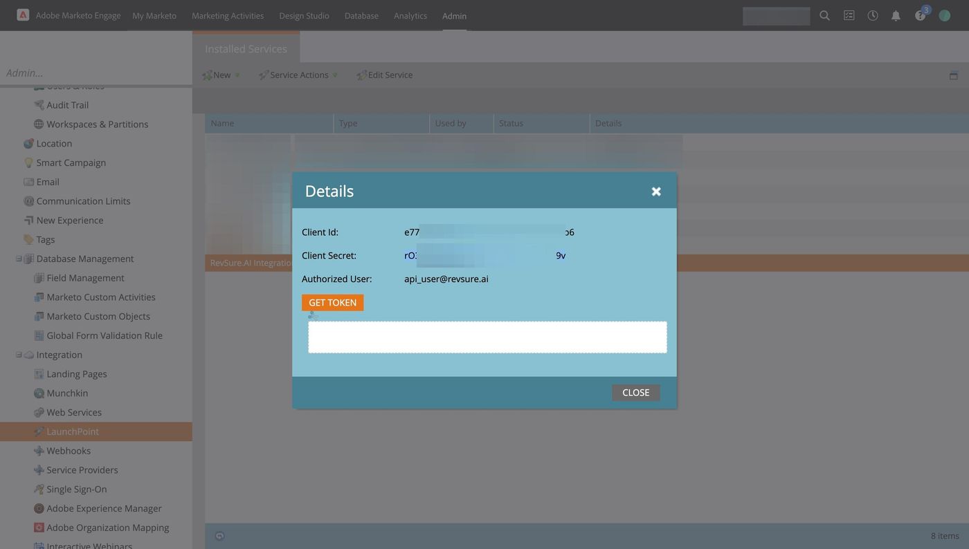 RevSure Marketo Integration Implementation Guide (figure 43)