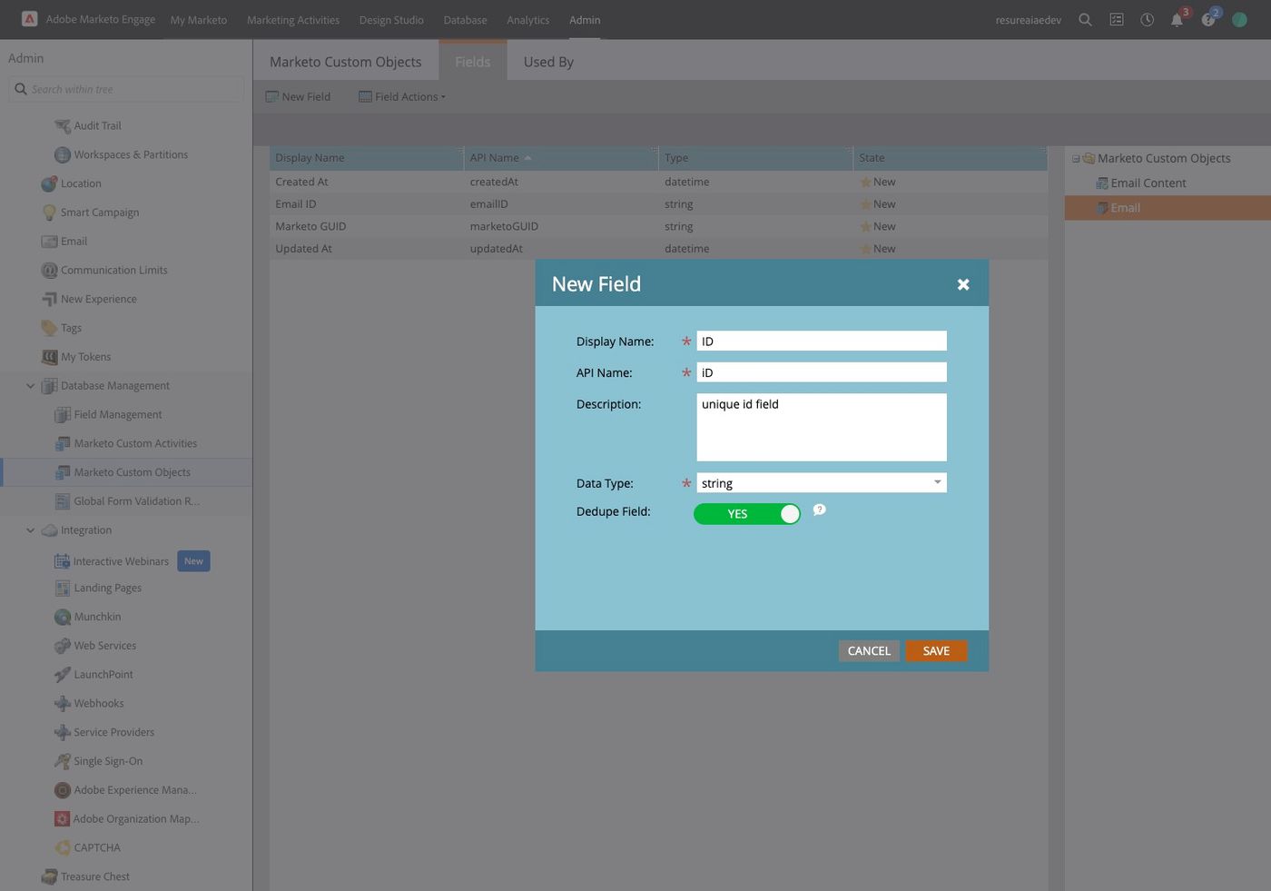 Configure Marketo Integration for Agent Writeback (figure 57)