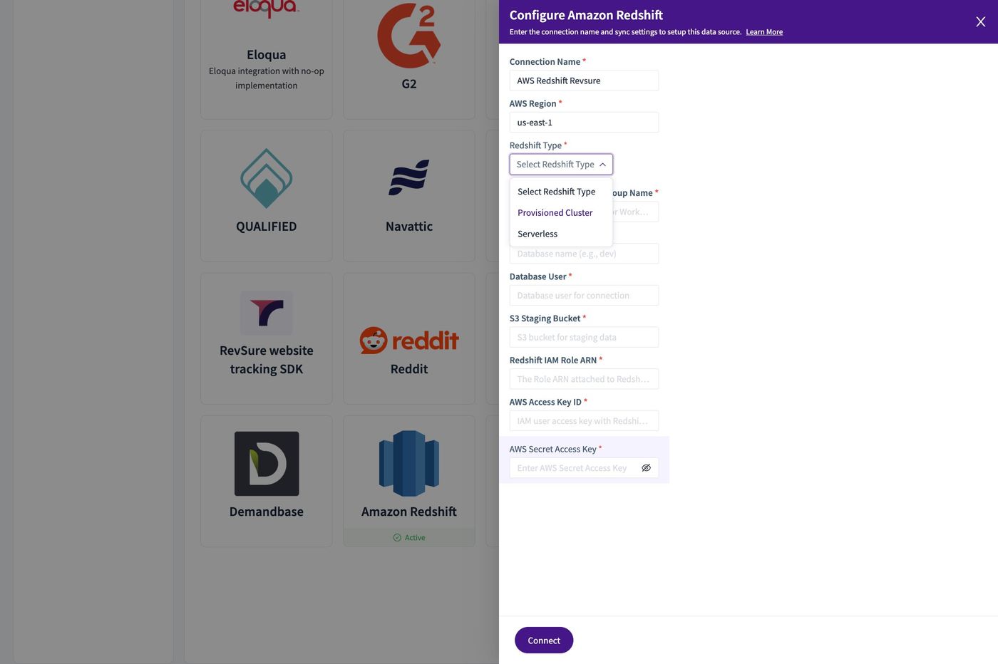 Revsure Redshift Integration Implementation Guide (figure 8)