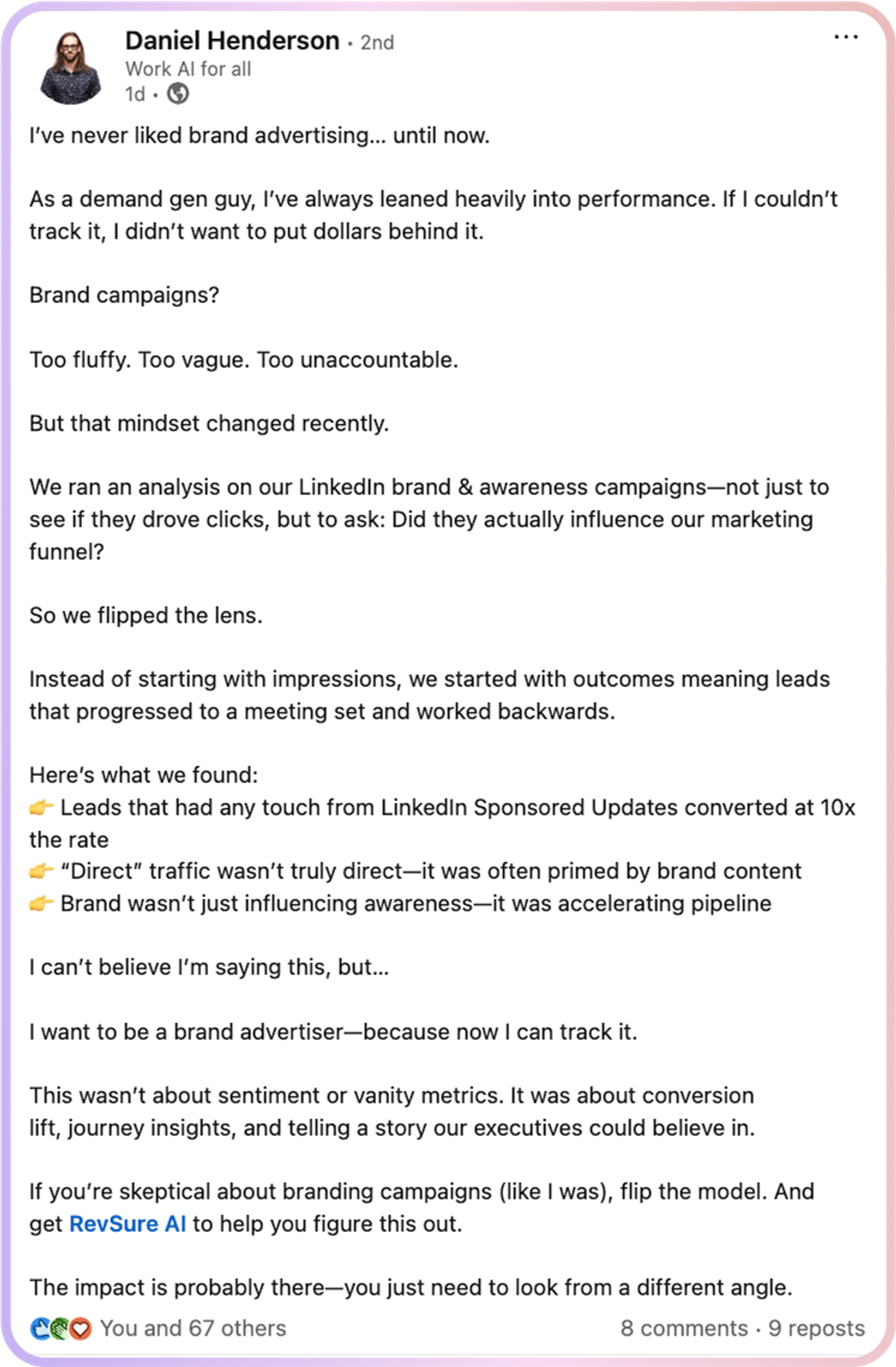 From Fluff to Funnel: Why Brand Advertising Deserves a Second Look