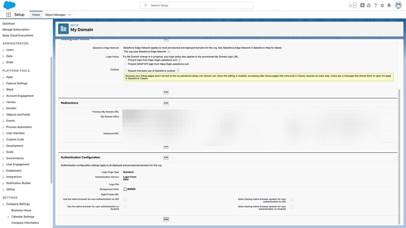 How to configure "Login with SSO" in Salesforce (figure 5)