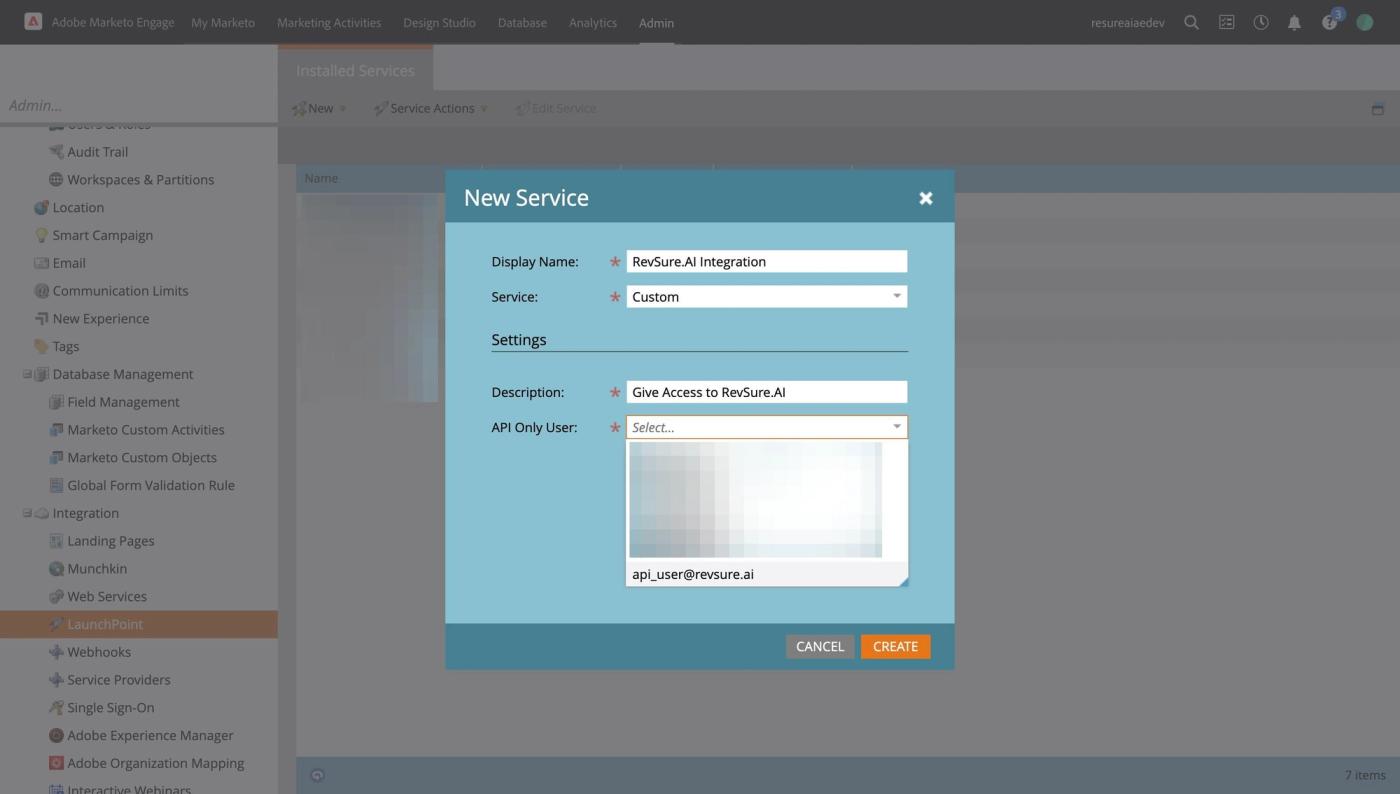 RevSure Marketo Integration Implementation Guide (figure 36)