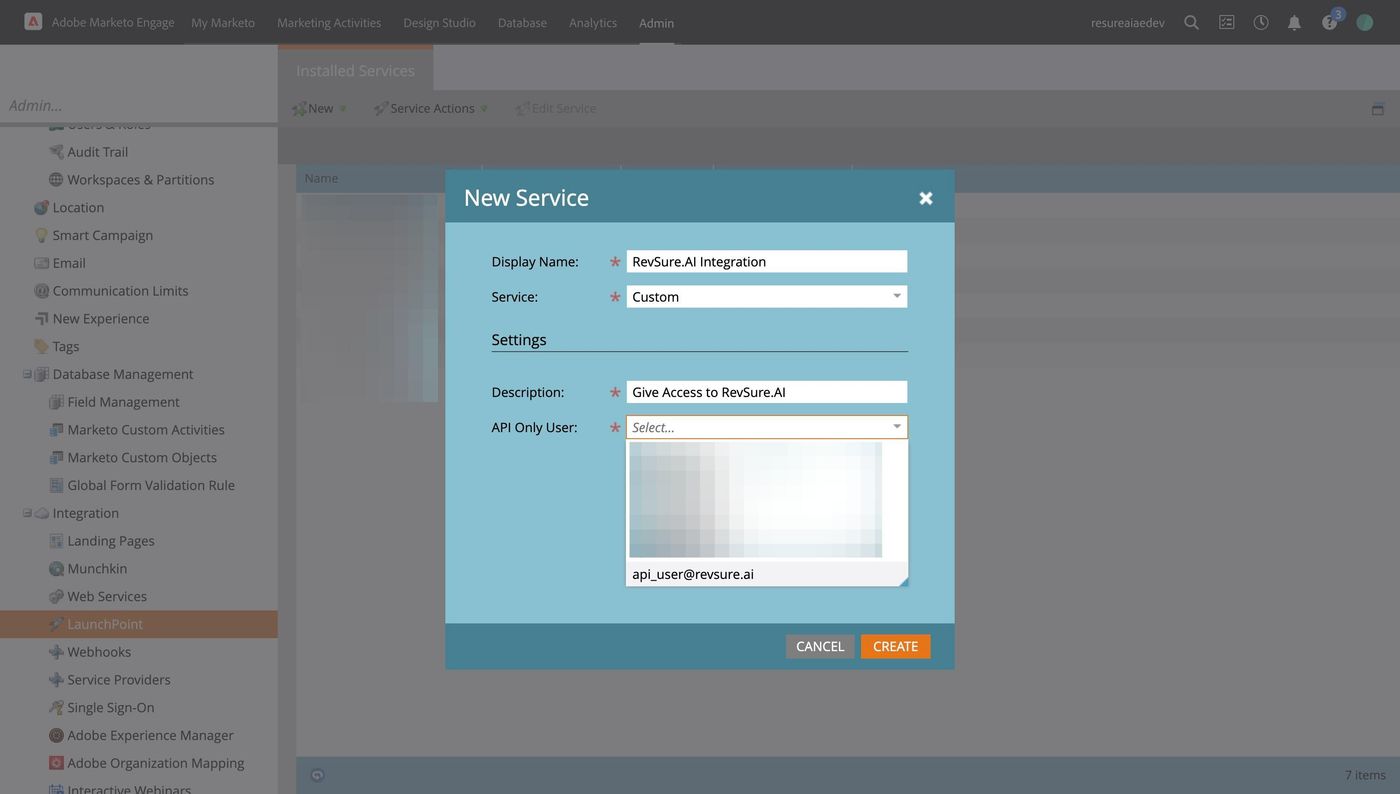 RevSure Marketo Integration Implementation Guide (figure 36)