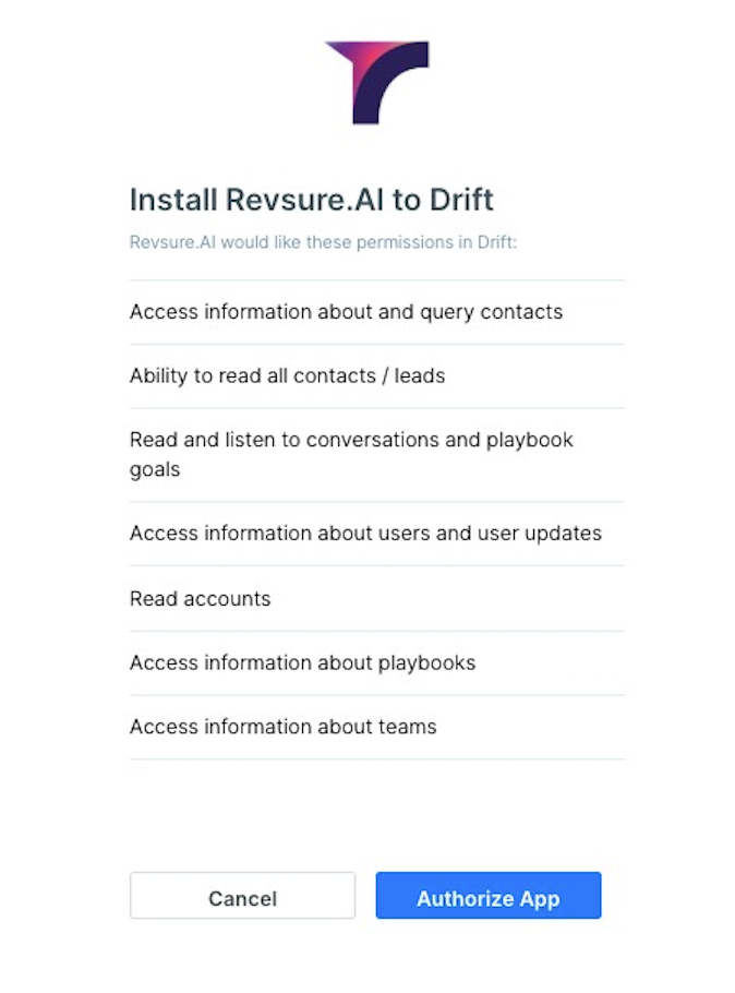 RevSure Drift Integration Implementation Guide (figure 9)
