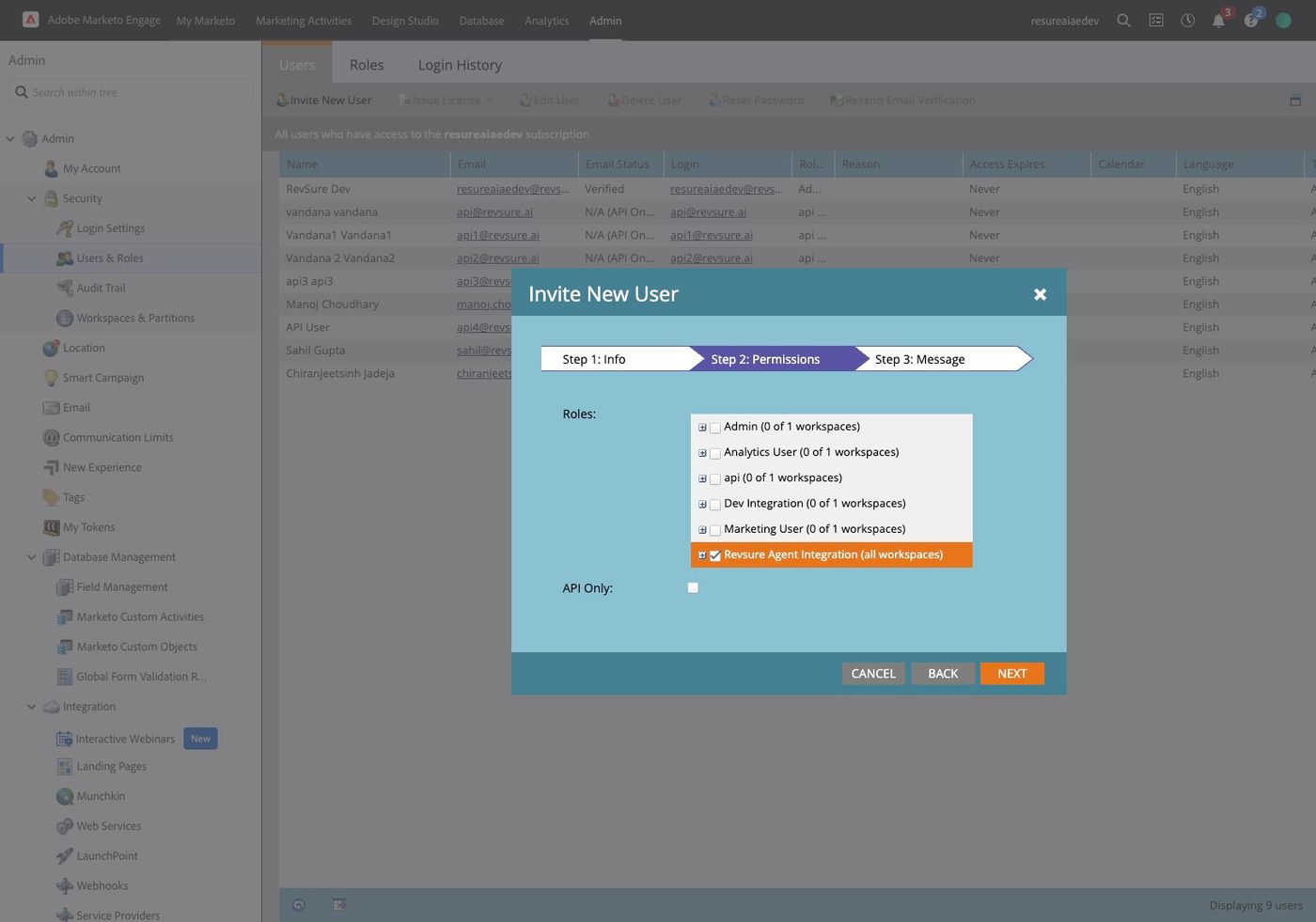 Configure Marketo Integration for Agent Writeback (figure 26)