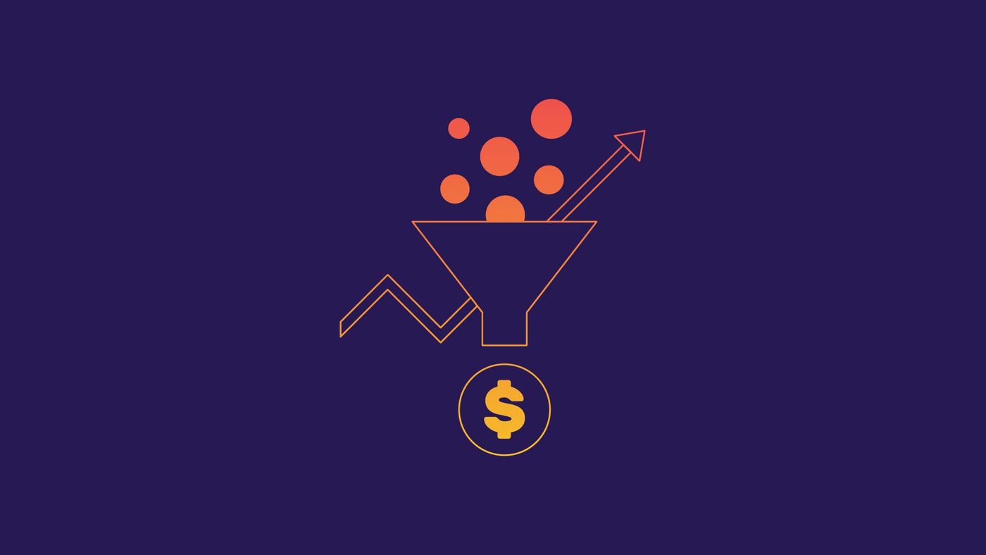 Funnel trending upwards